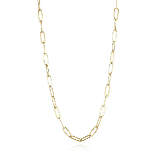 Paperclip Necklace - 18k Gold Plated