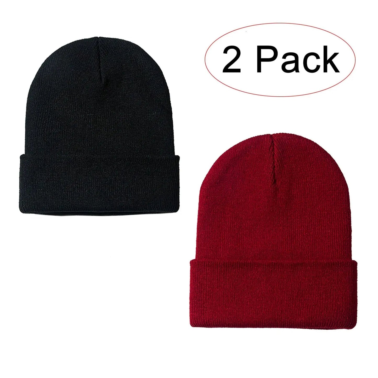 Knit Beanie - Warm Winter Headwear - Unisex & Stylish