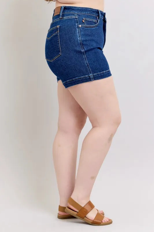 Judy Blue Full Size High Waist Tummy Control Denim Shorts