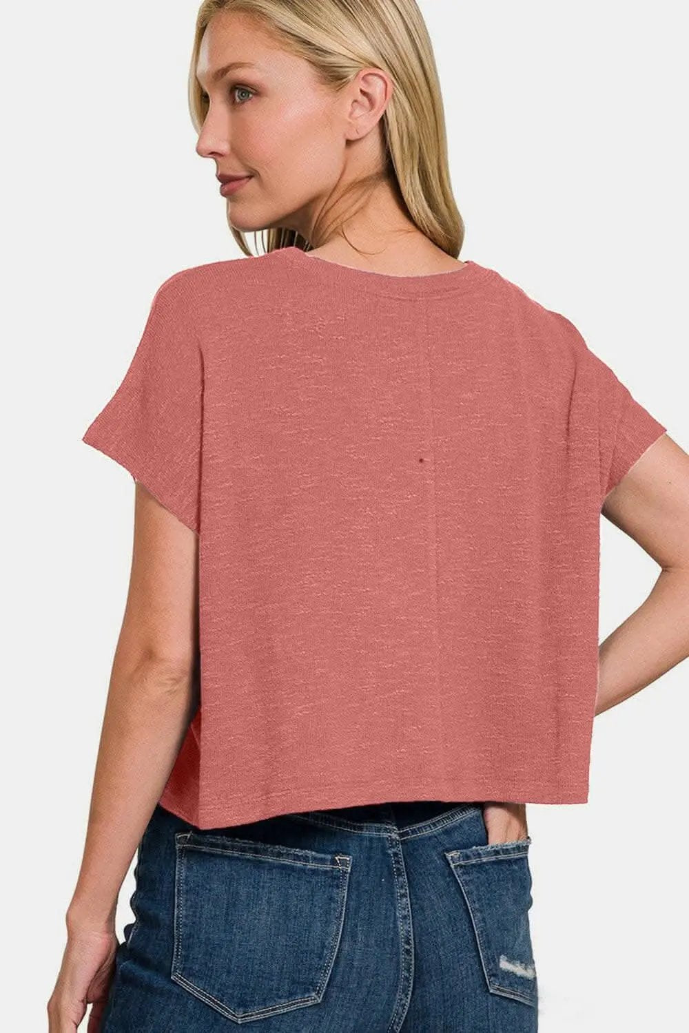 T-Shirts Trendsi Zenana round neck tee – soft & stretchy