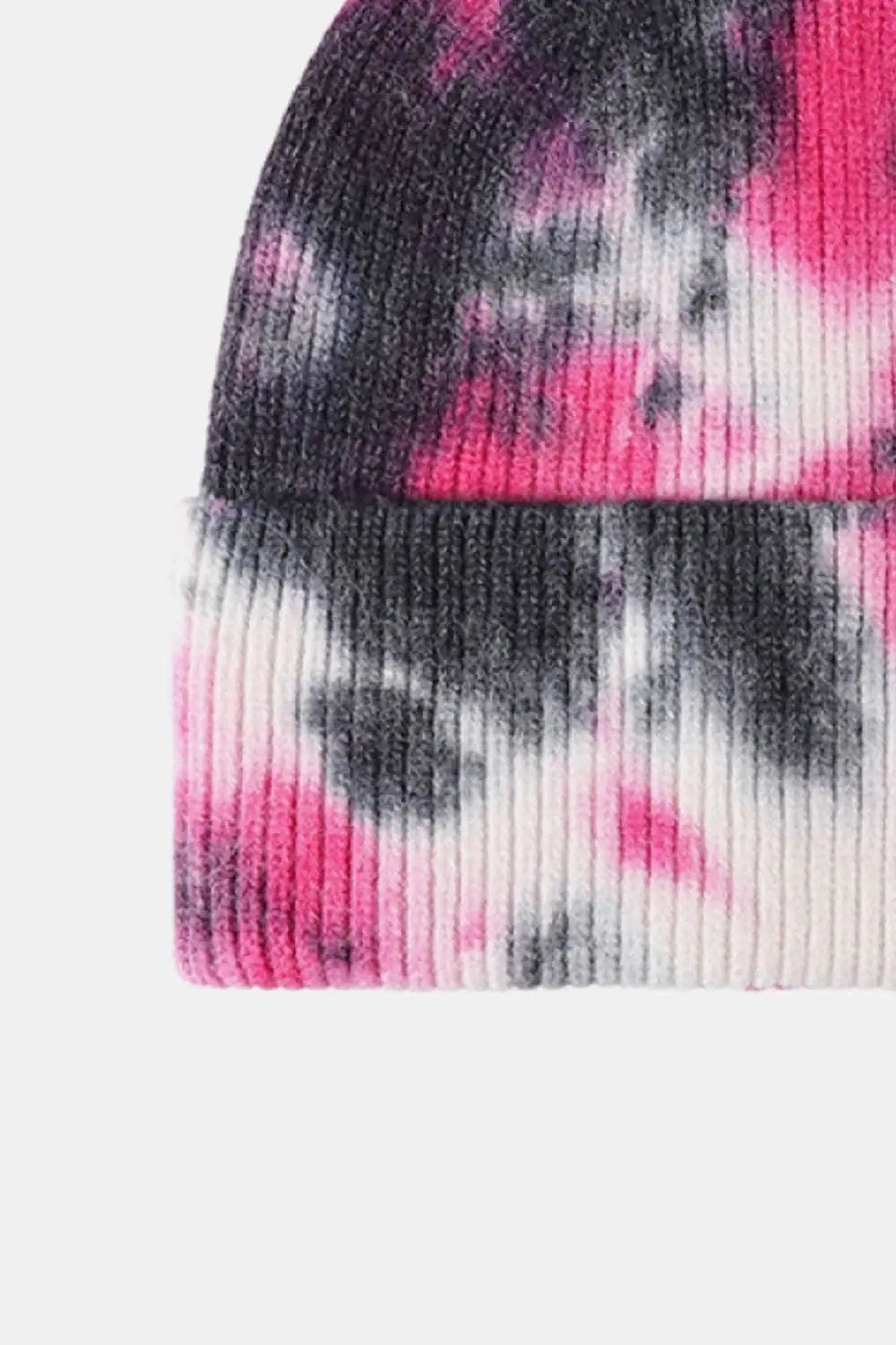 Trendsi Tie-Dye Knit Beanie Hat - Colorful Unisex Winter