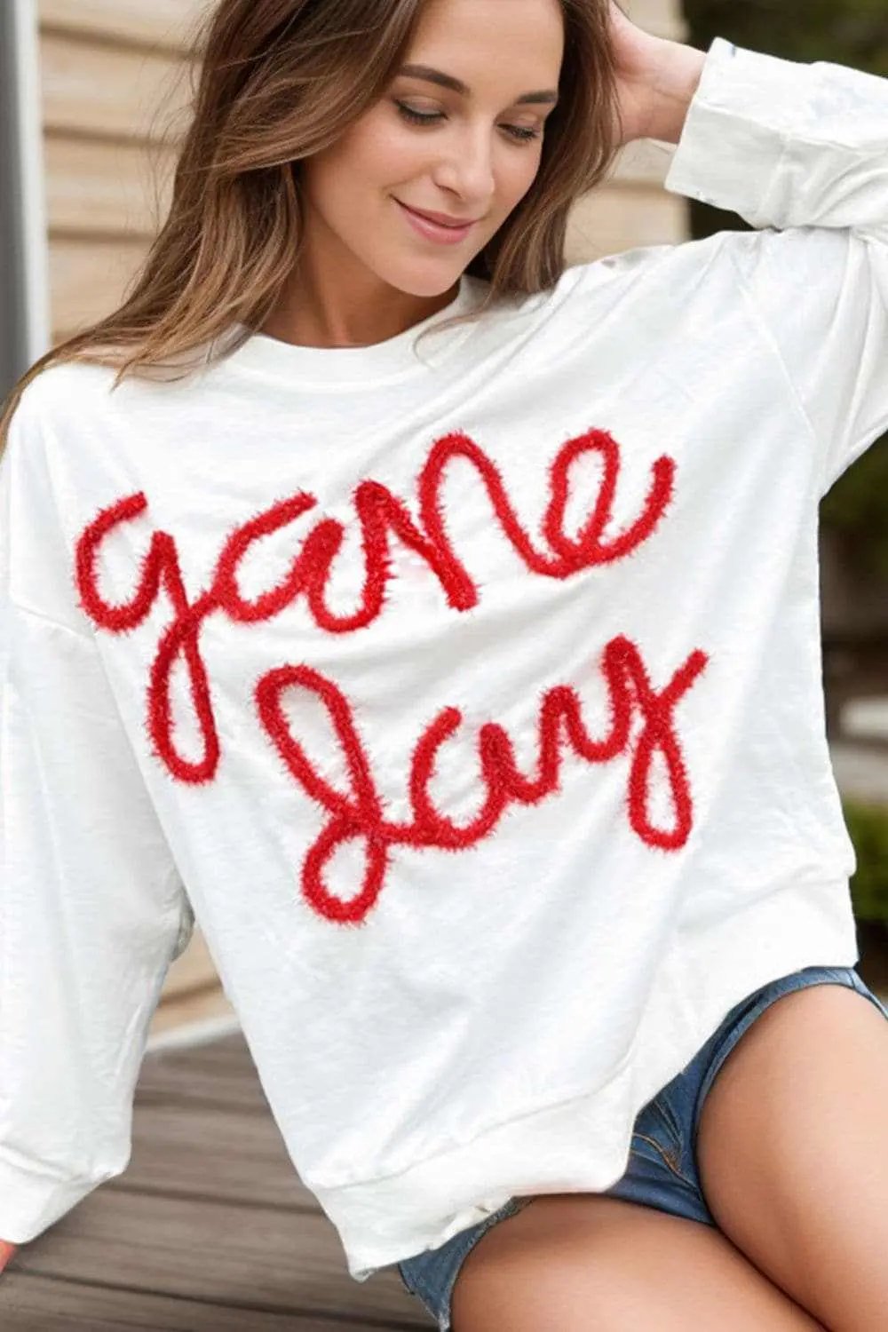 Trendsi Fleece Pullover Sweatshirt — Cozy Long Sleeve Loungewear