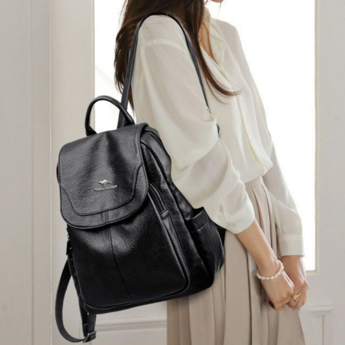 Adjustable Straps Backpack Handbag