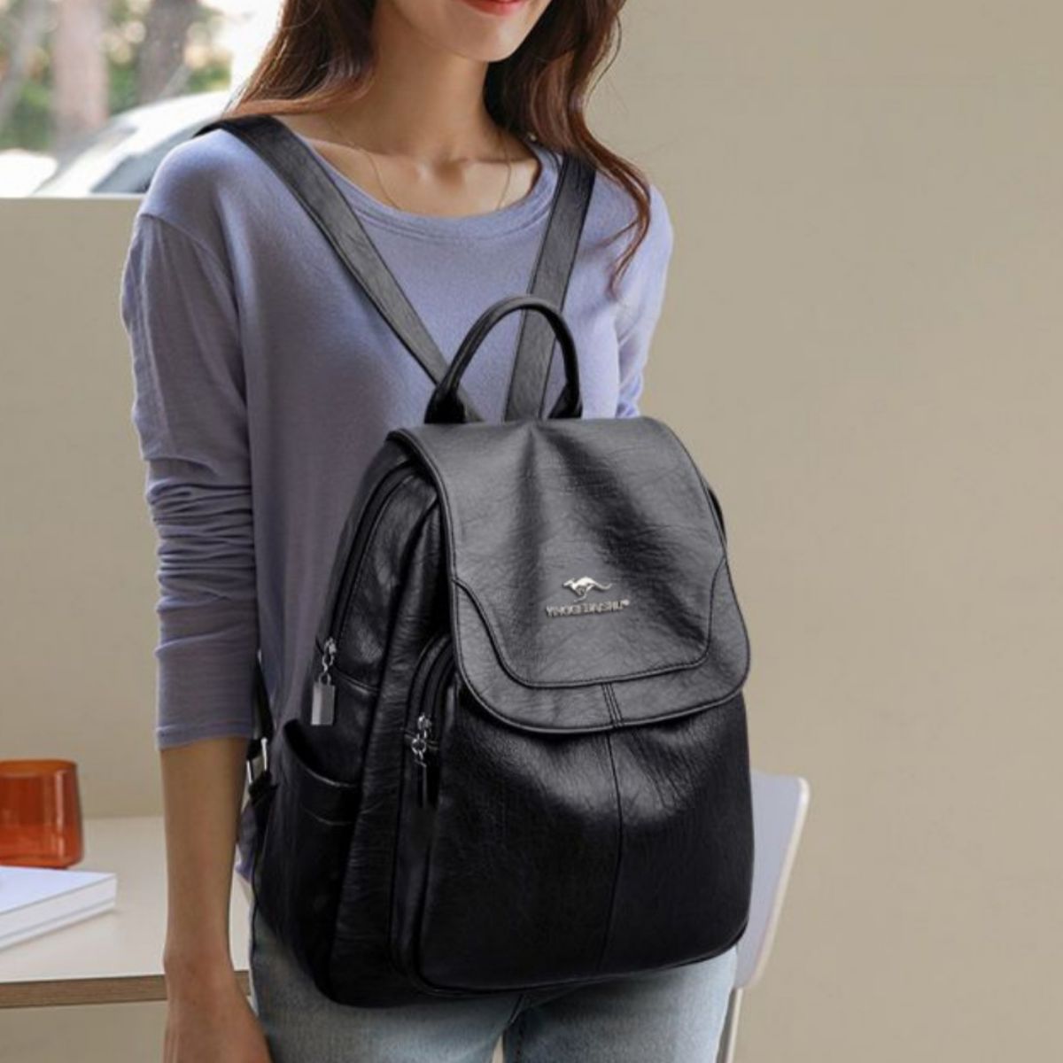 Adjustable Straps Backpack Handbag