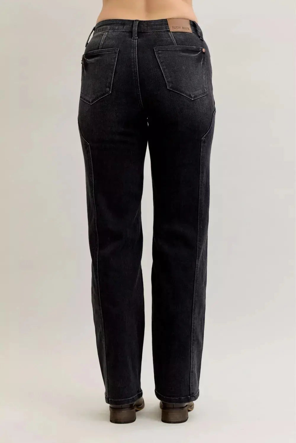 Judy Blue Jeans - Mid Rise Straight Western Seam Detail Jeans