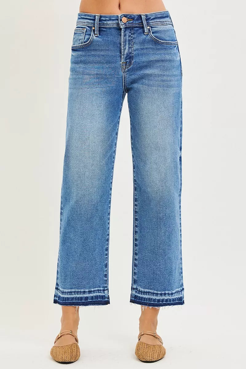 RISEN Jeans - Full Size Slouchy Cropped  Boyfriend Jeans