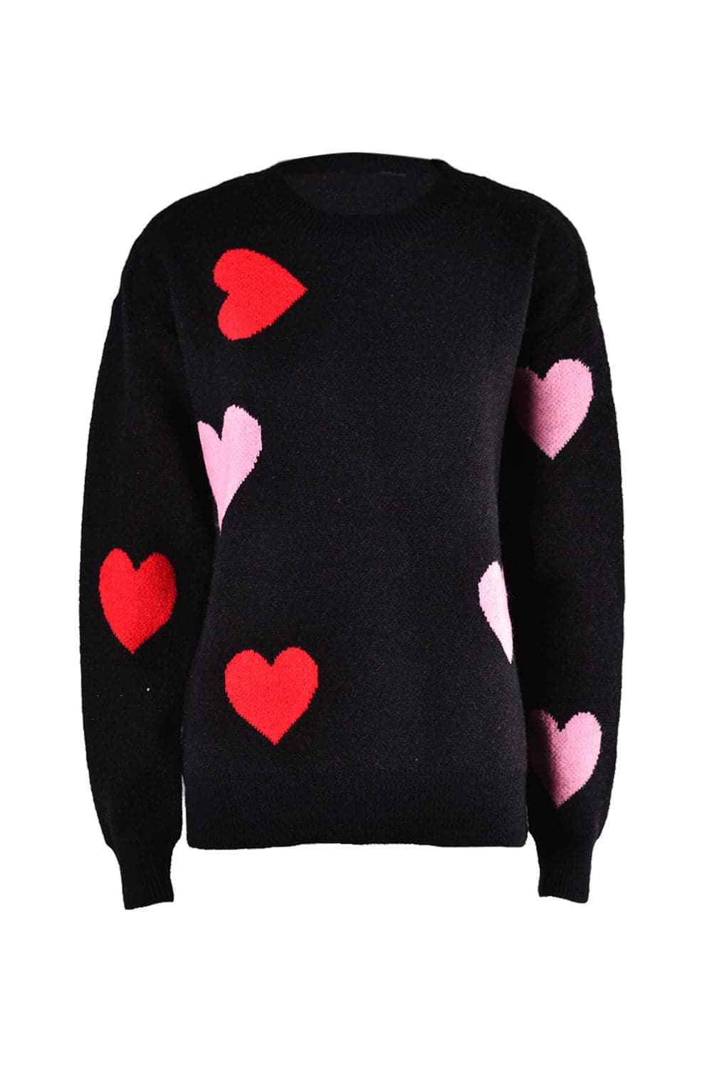 Trendsi Blush Pink Dropped Shoulder Sweater