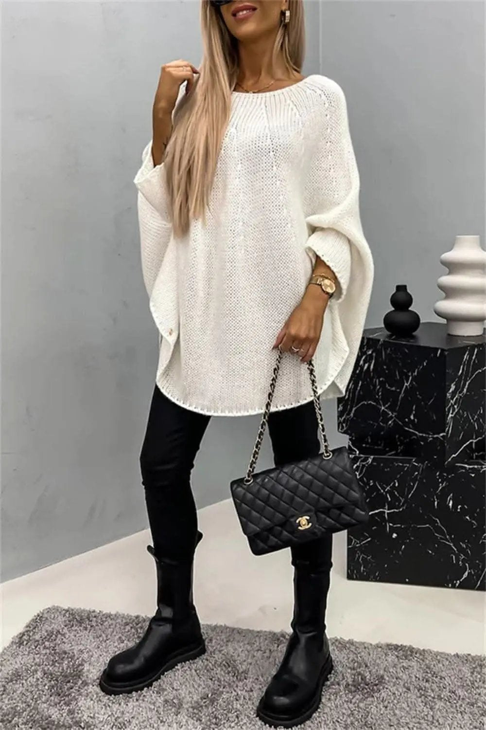 Sweaters Trendsi Cozy Batwing Sleeve Sweater