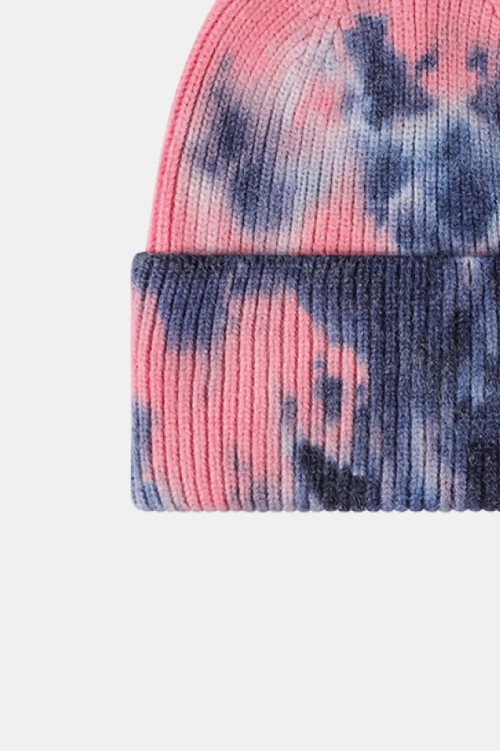 Trendsi Tie-Dye Knit Beanie Hat - Colorful Unisex Winter