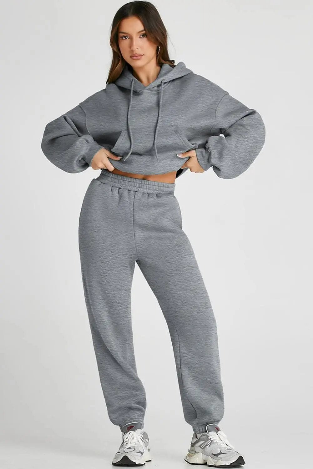 Pants Trendsi Chic hooded top & joggers set