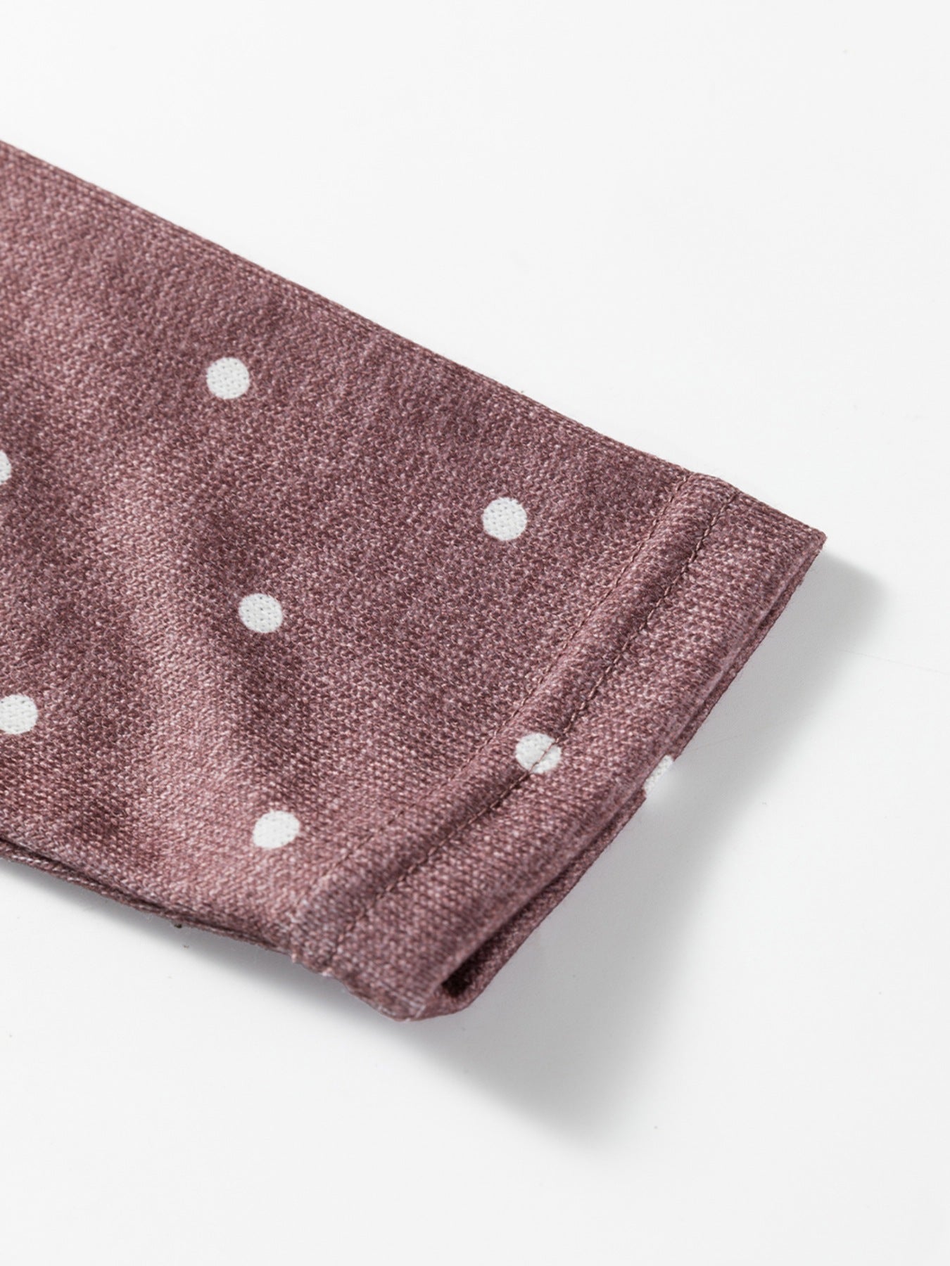 Polka Dot Boat Neck Knit Long Sleeve Shirt