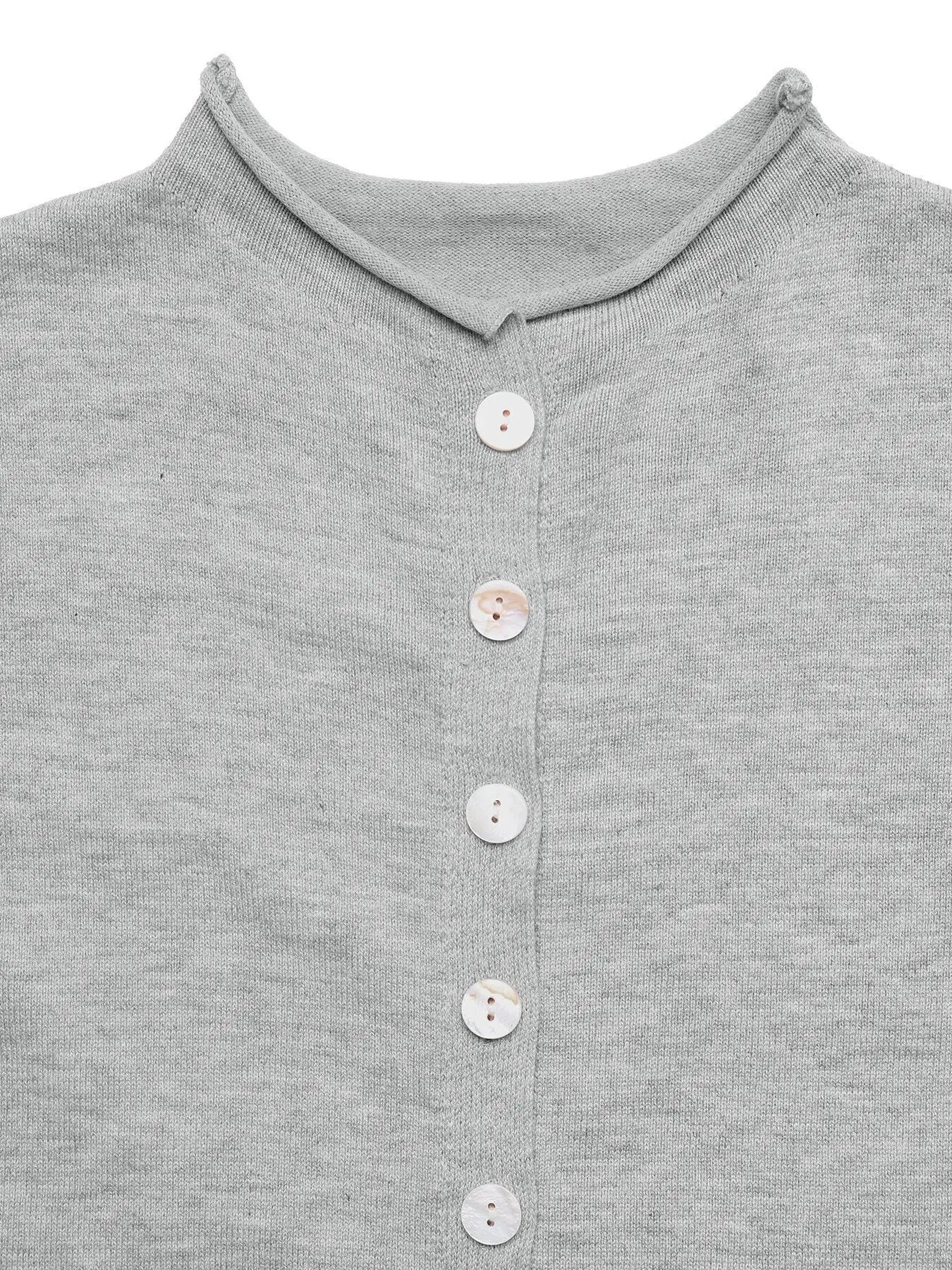 Button Front Long Sleeve Cardigan