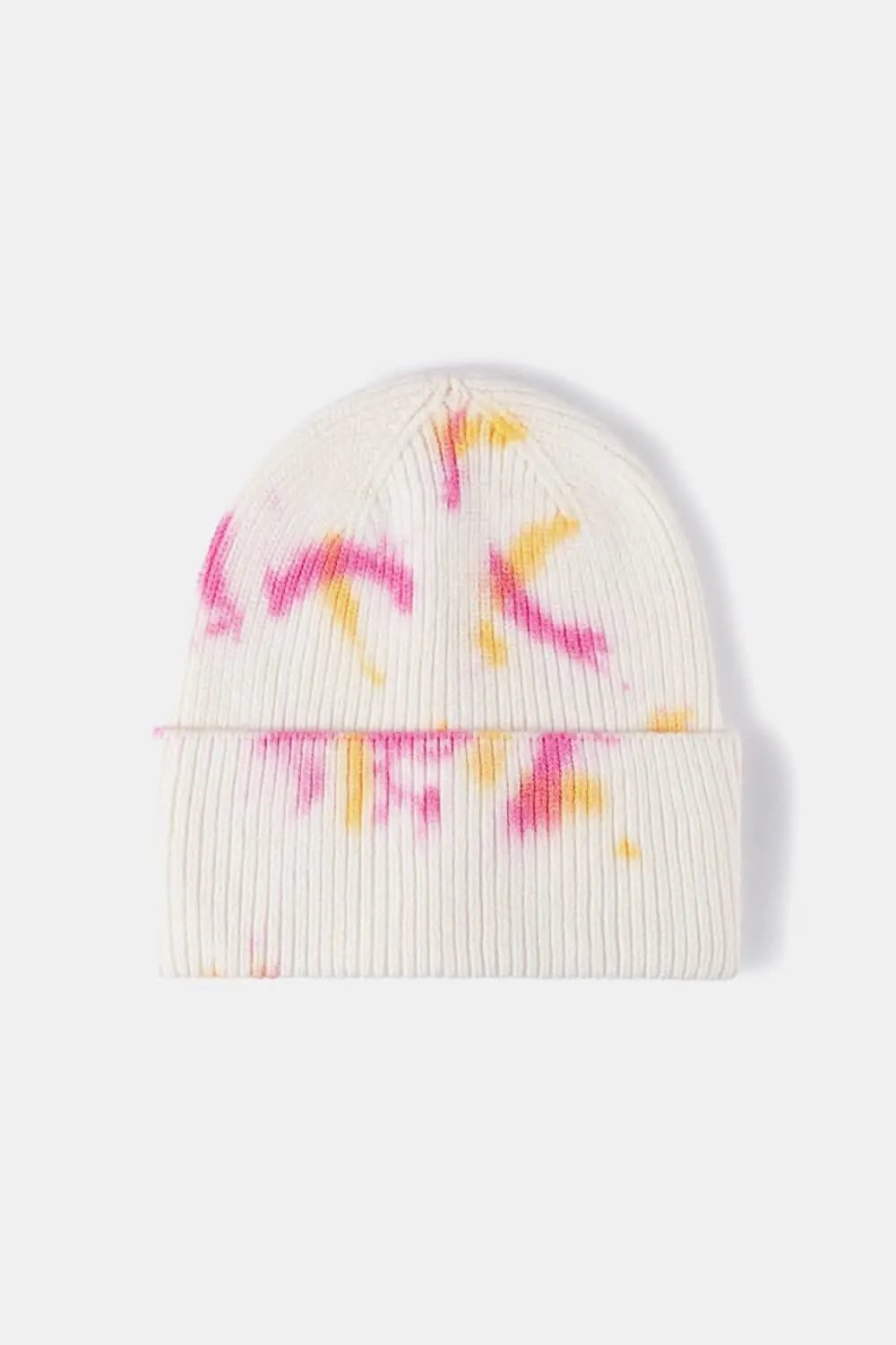 Trendsi Tie-Dye Knit Beanie Hat - Colorful Unisex Winter