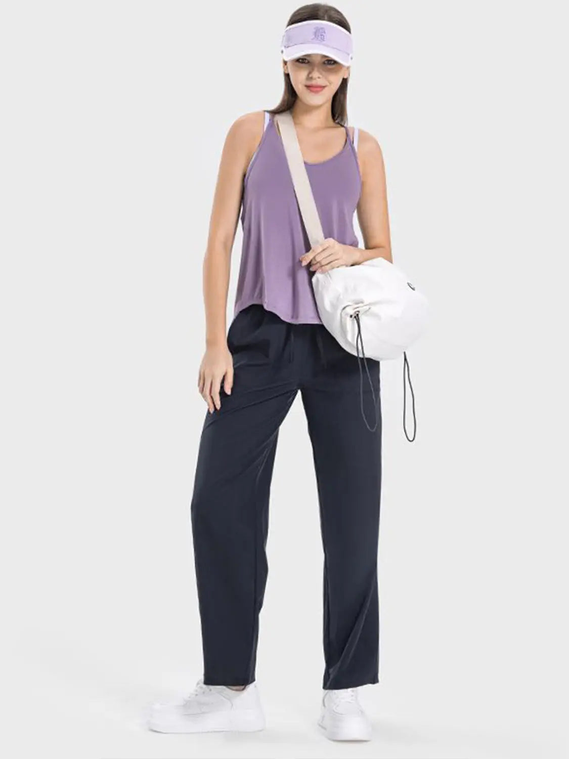 Slit Spaghetti Strap Scoop Neck Cami