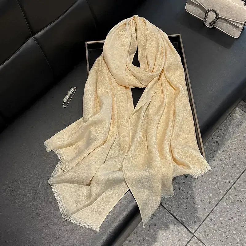 Raw Hem Warm Womens Scarf