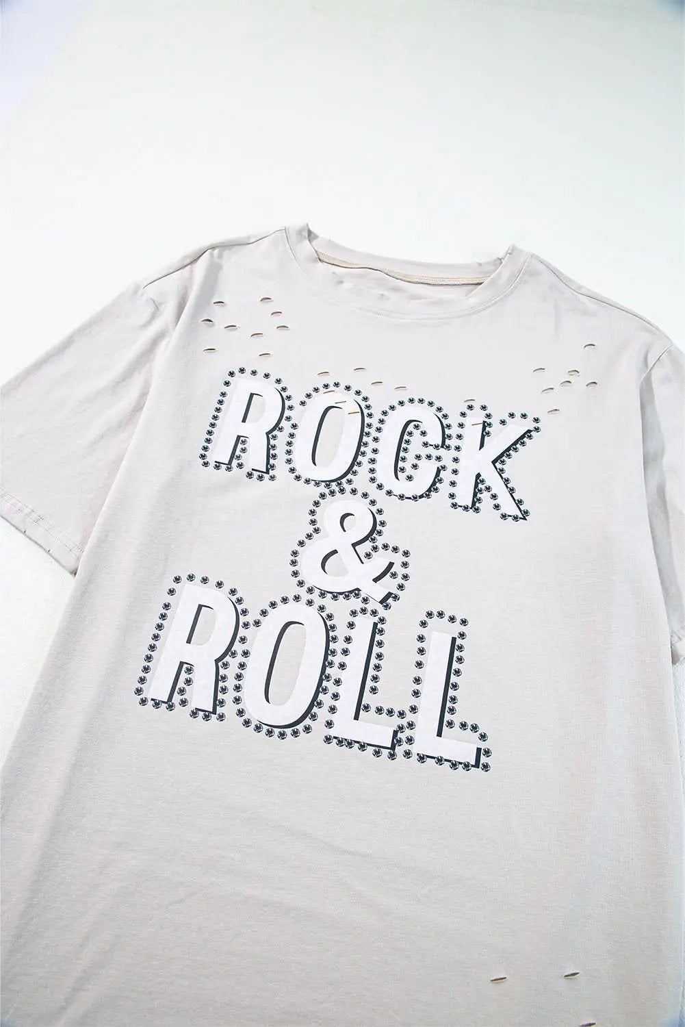 T-Shirt - Gray Rock Music Lovers - Distressed Vintage Style