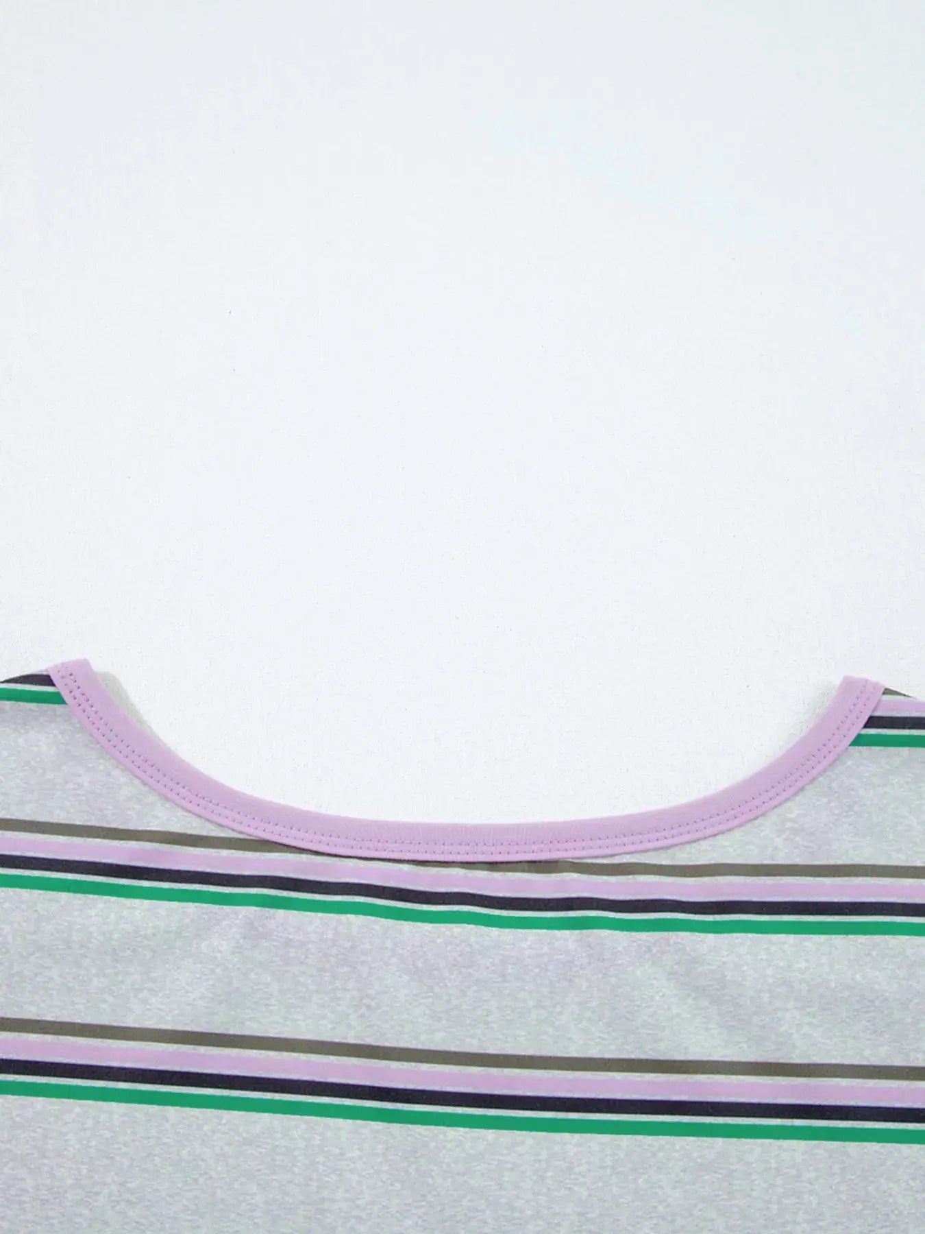 Casual Striped Oversize Drop Shoulder Long Sleeve Top
