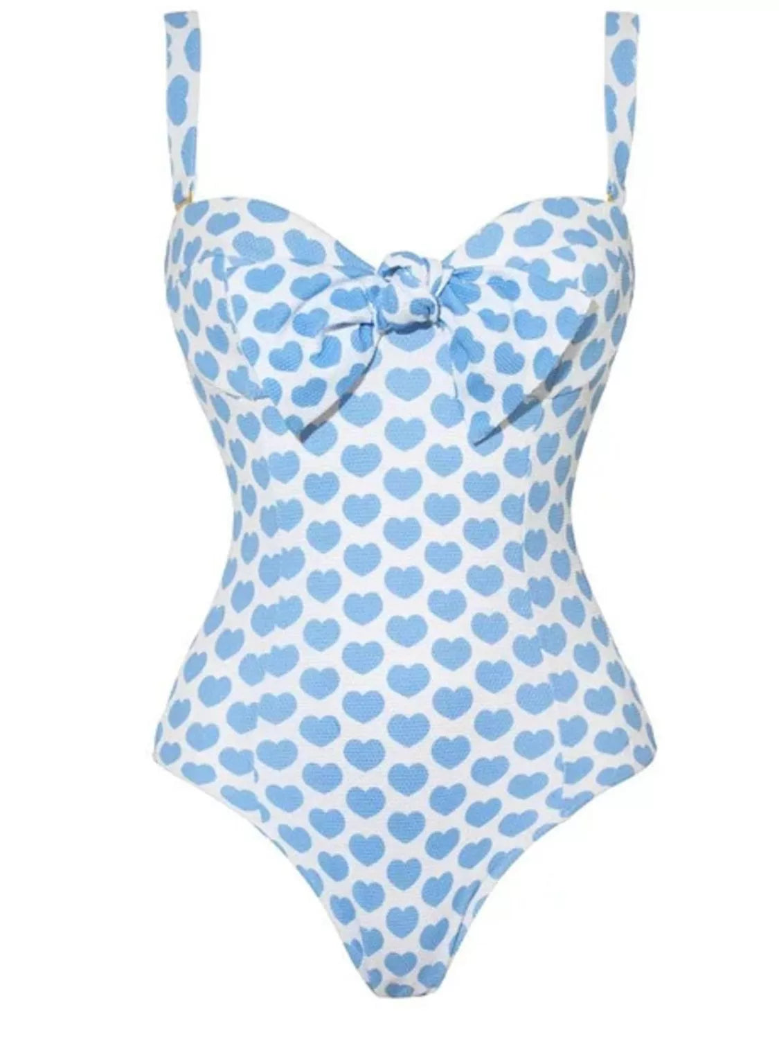 Printed One Piece Swimsuit and Skirt Set