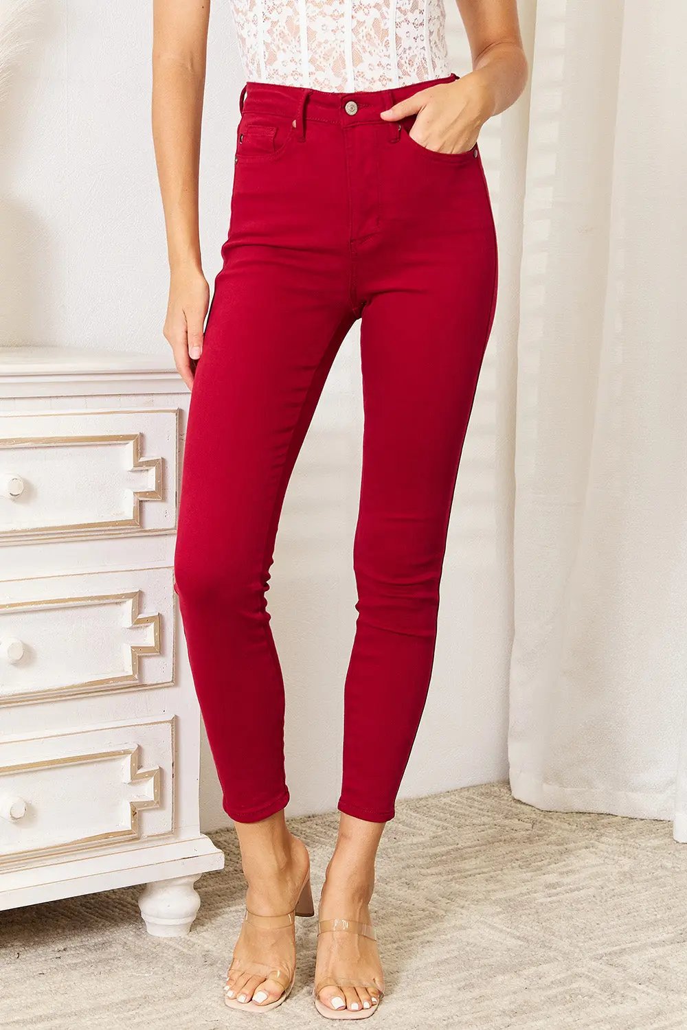 Pants Trendsi Judy Blue tummy control skinny jeans