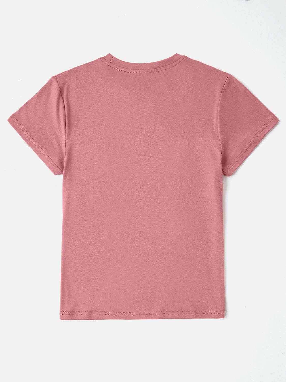 T-Shirts Trendsi Graphic Tee Women's Soft Polyester Short Sleeve Casual Top Comfortable