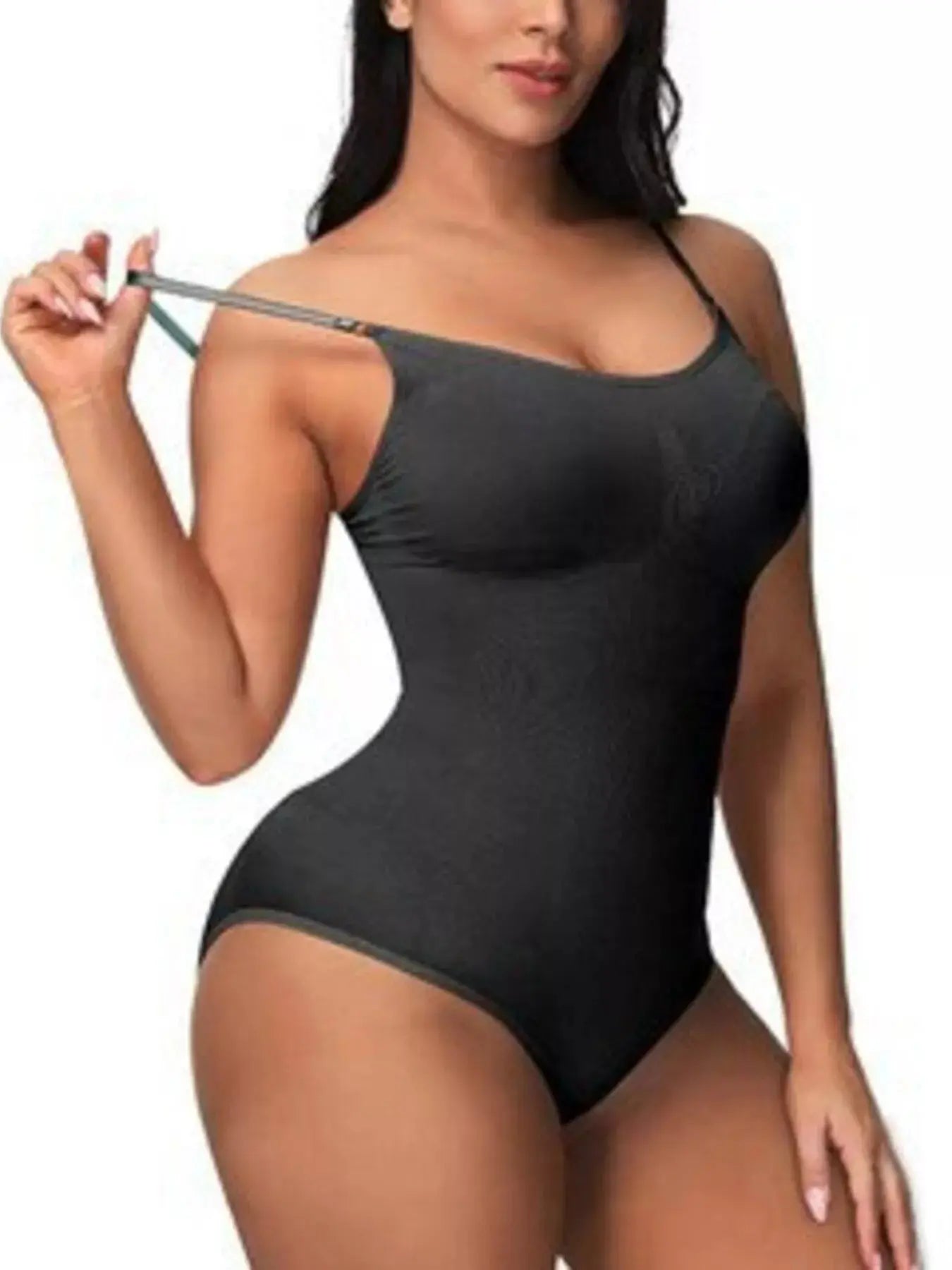 Full Size Shaping Scoop Neck Seamless Bodysuit