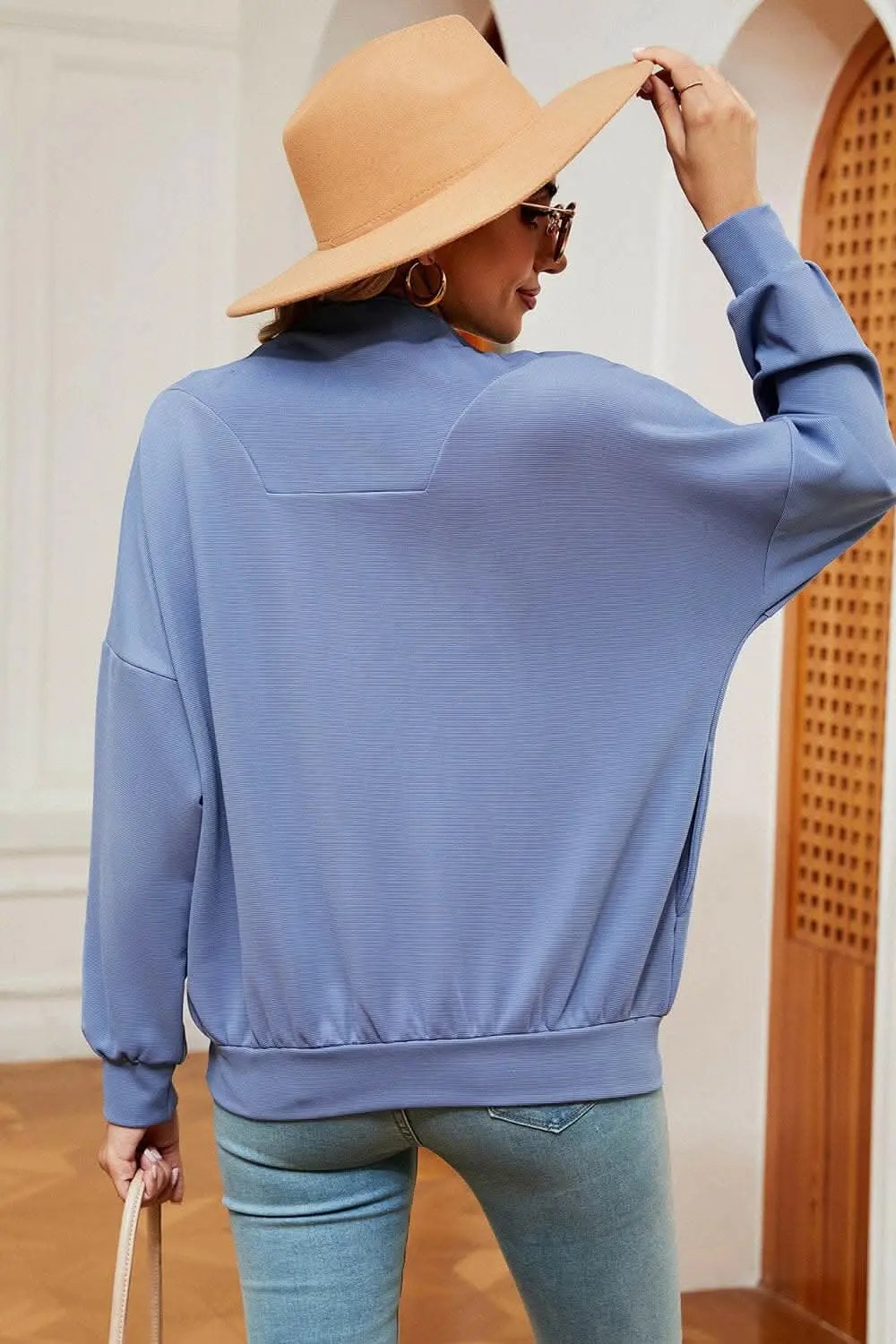 Half-Zip Sweatshirt Women's — Casual Comfort Pullover