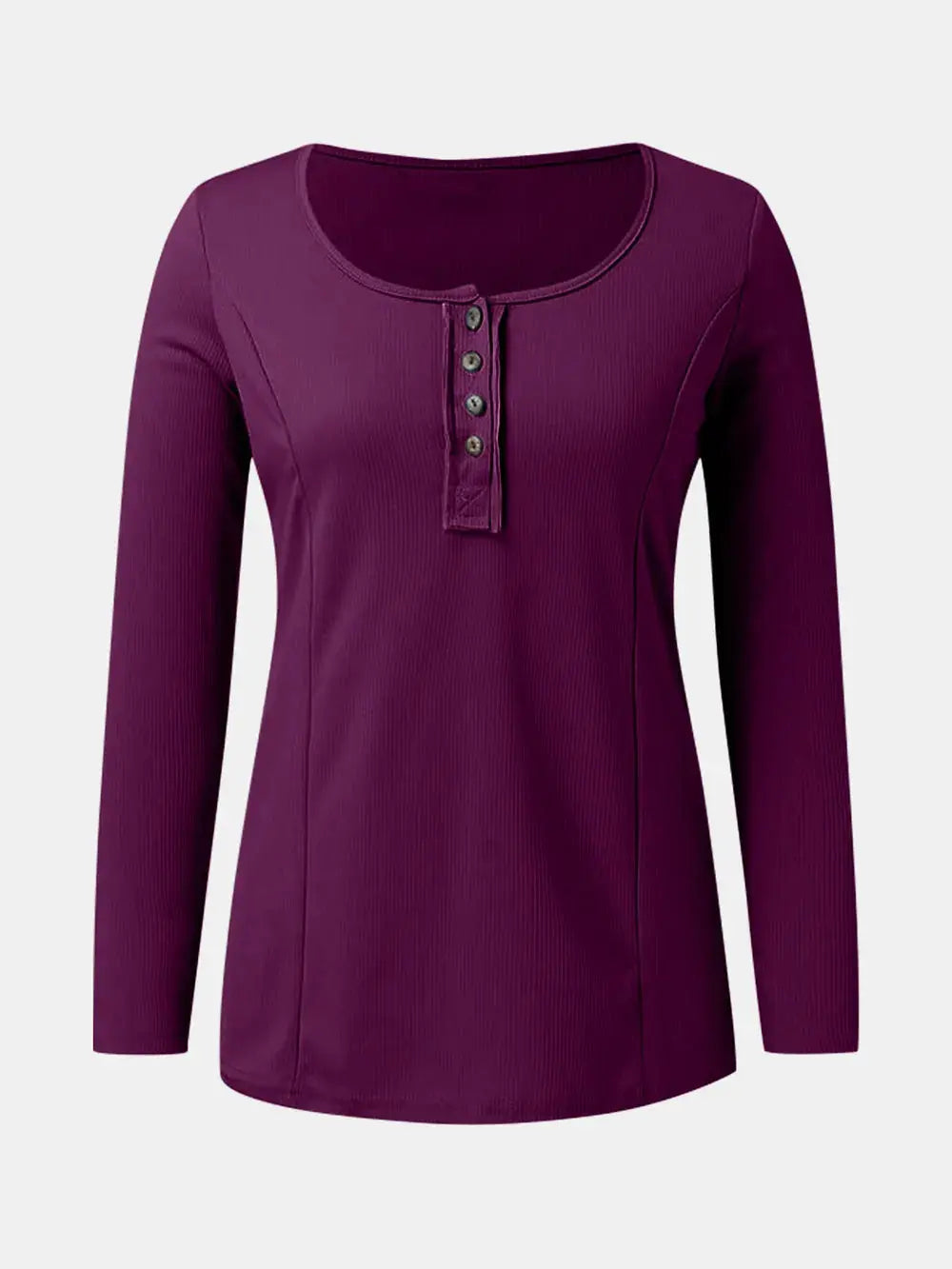 Full Size Scoop Neck Long Sleeve T Shirt