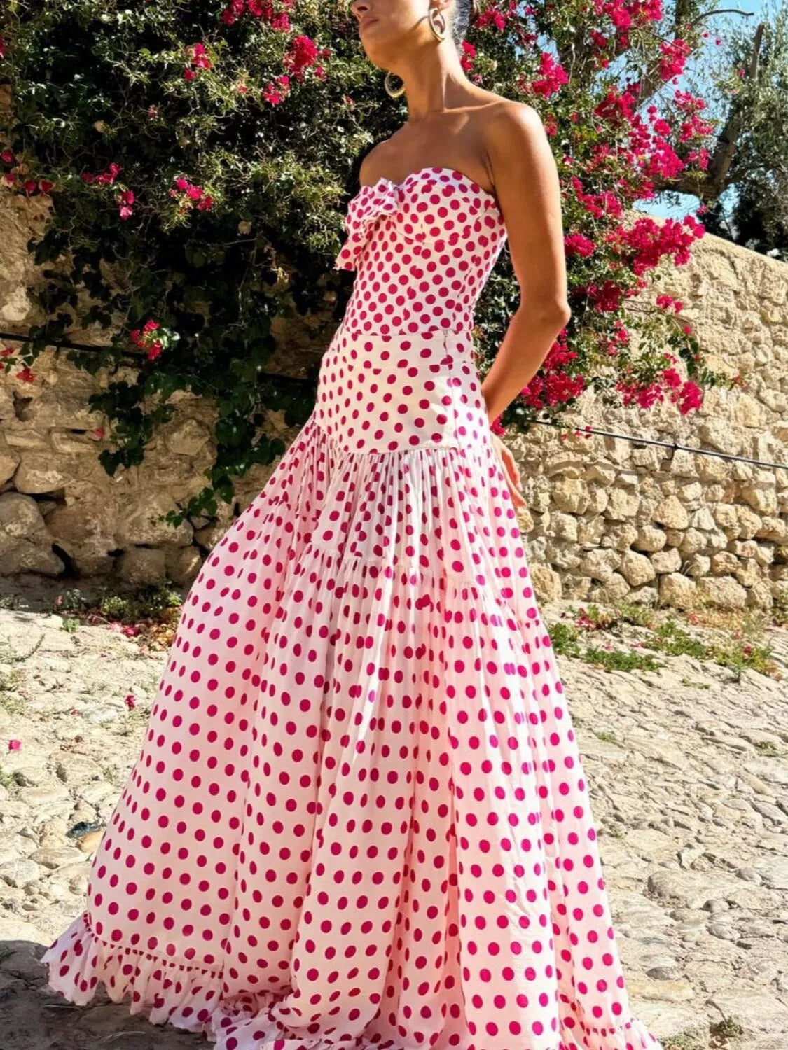 Printed One Piece Swimsuit and Skirt Set