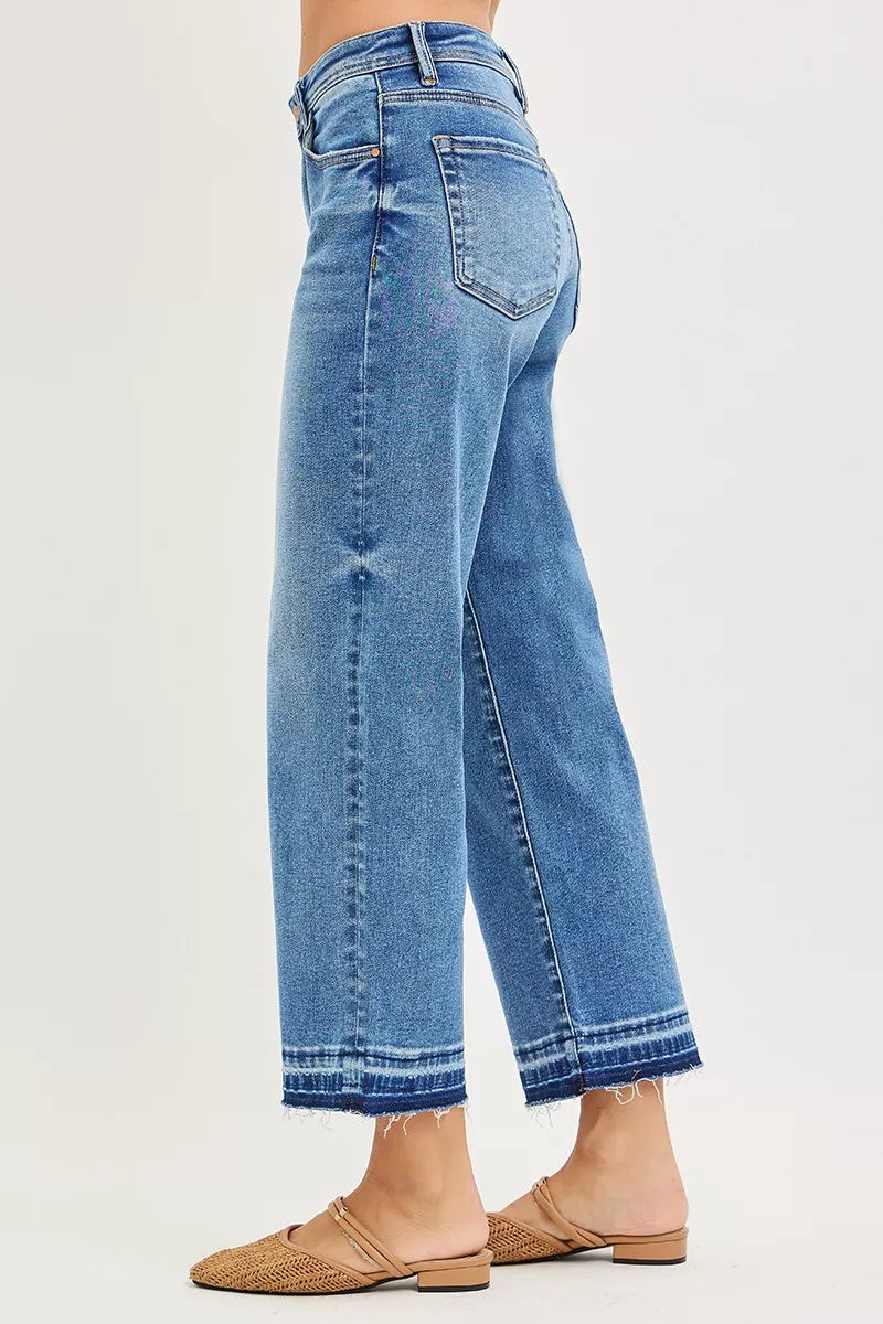 RISEN Jeans - Full Size Slouchy Cropped  Boyfriend Jeans