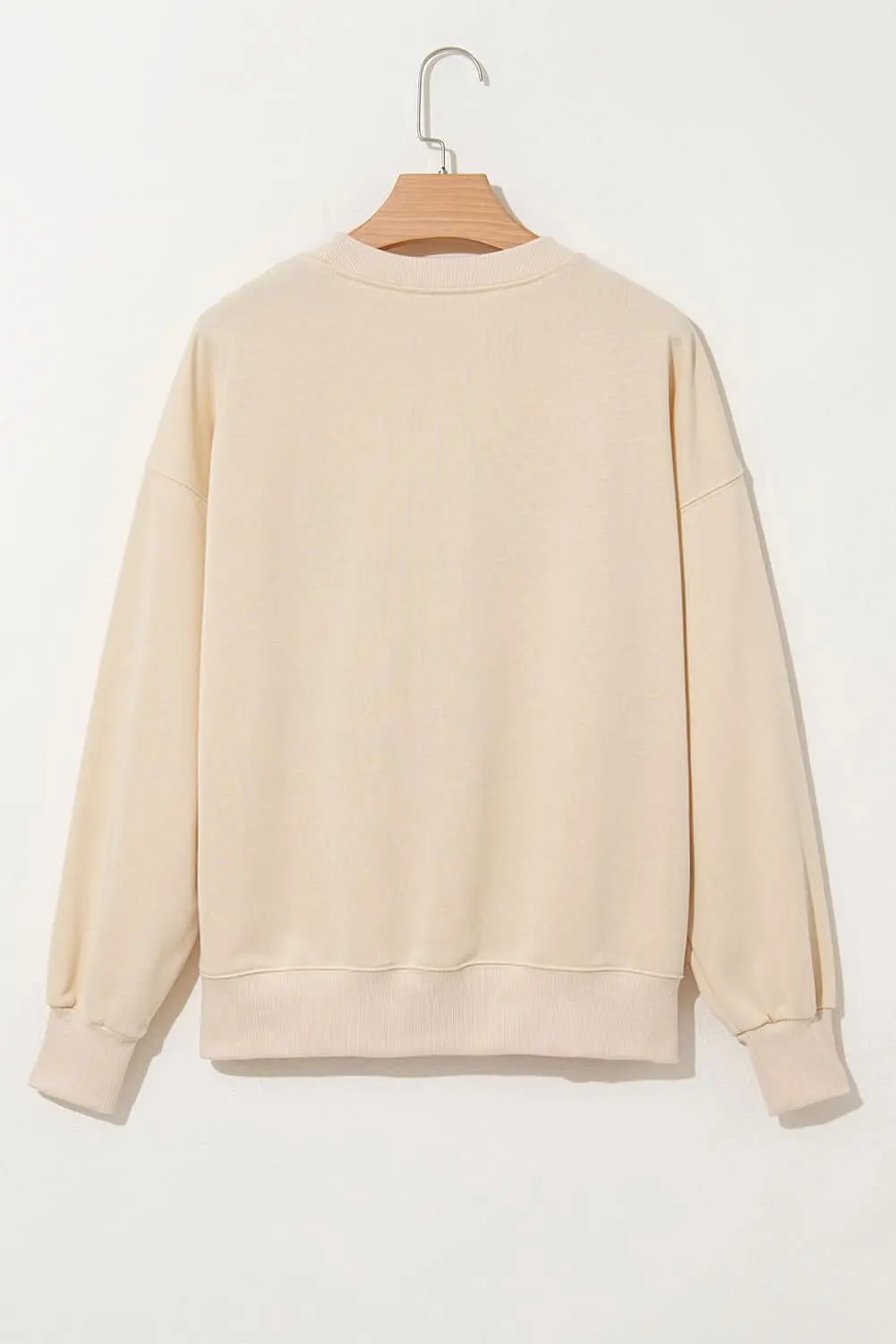 Accessories Love Salve Apricot THANKS Chenille Embroidered Drop Shoulder