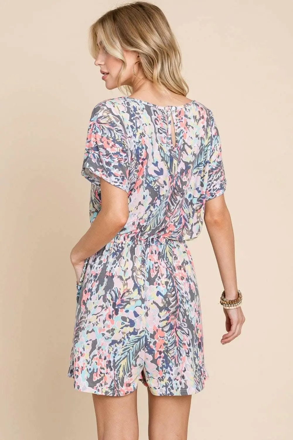 T-Shirts Trendsi just arrived - BOMBOM Playful Print Drawstring Romper