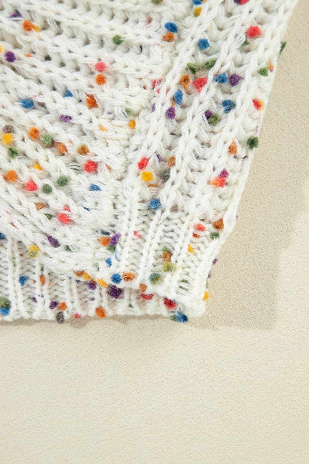 Sweaters Trendsi Backless Confetti-knit Pullover - Knit Tops
