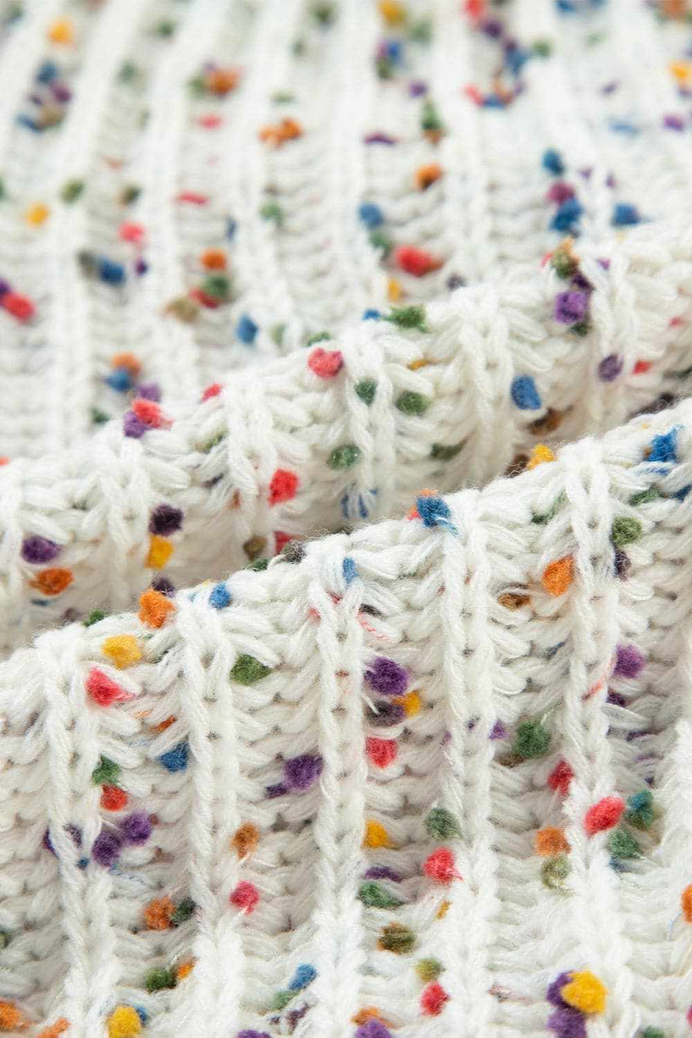 Sweaters Trendsi Backless Confetti-knit Pullover - Knit Tops