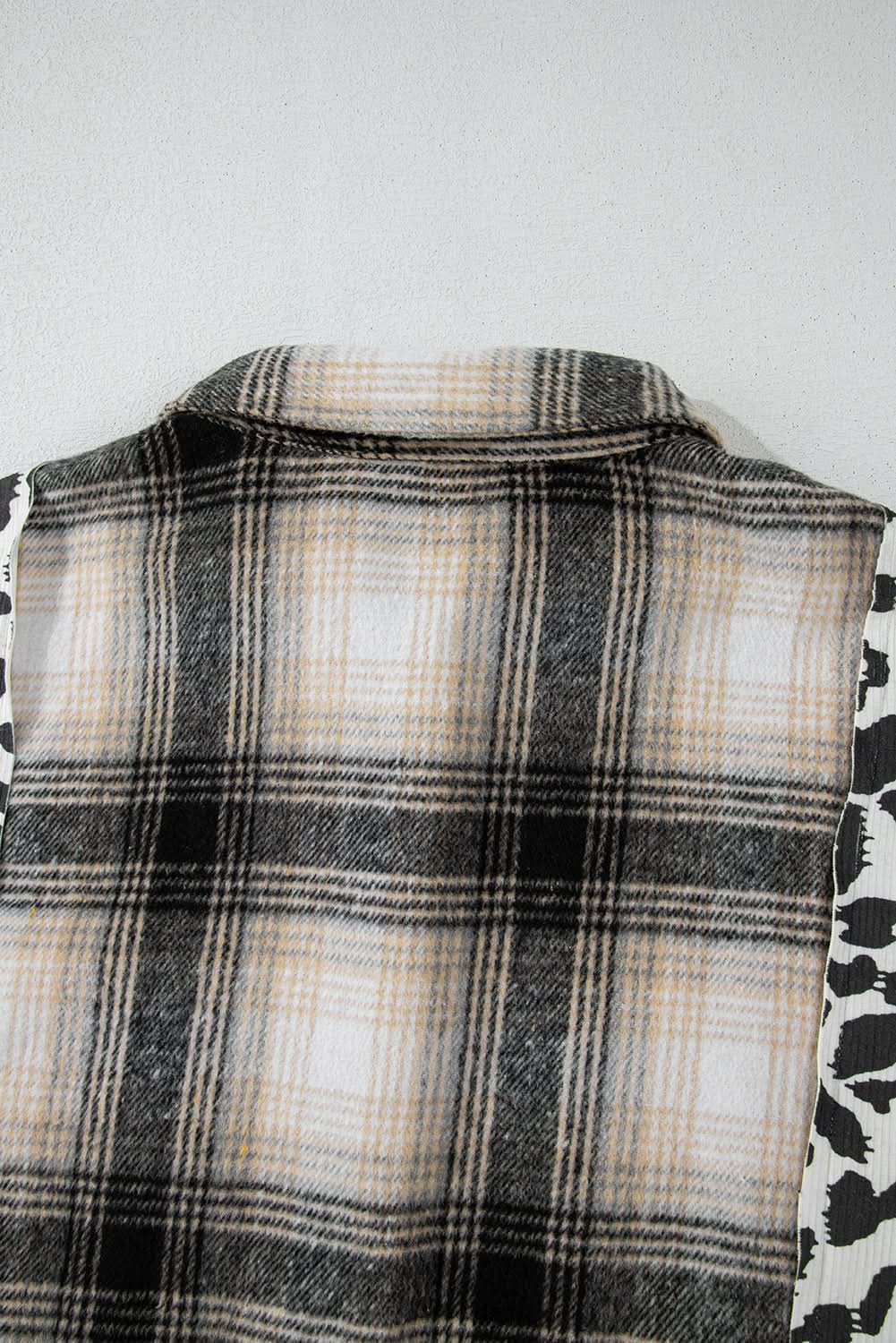 Shirts Love Salve Black Plaid Shacket Women's Fall Fashion Layering Oversized Shirt Jacket