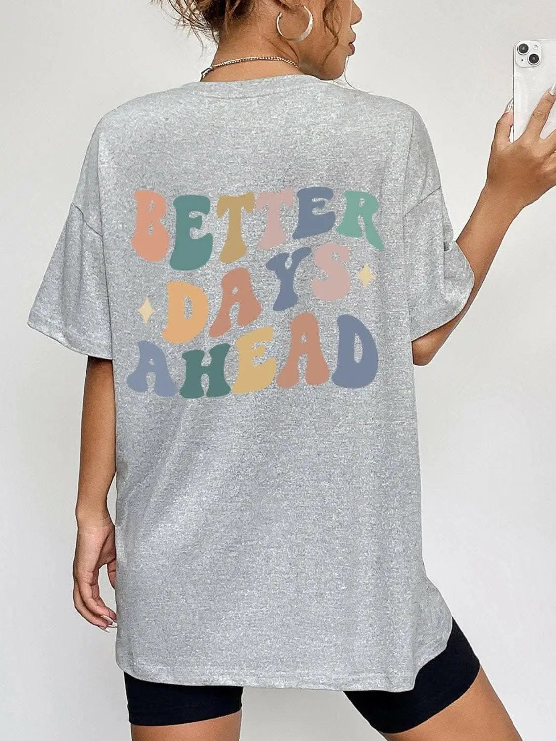 T-Shirts Trendsi Graphic Tee Women's Casual Brighter Days T-Shirt Soft & Comfy