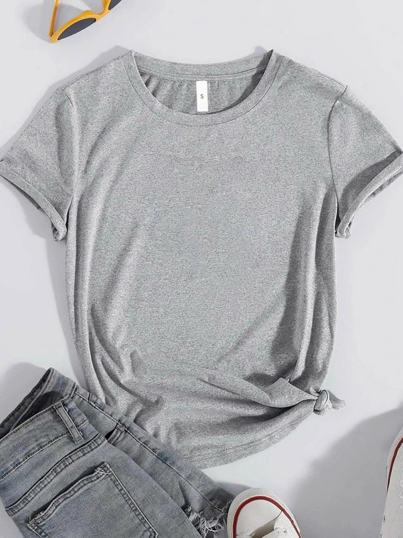 T-Shirts Trendsi Graphic Tee Women's Casual Brighter Days T-Shirt Soft & Comfy