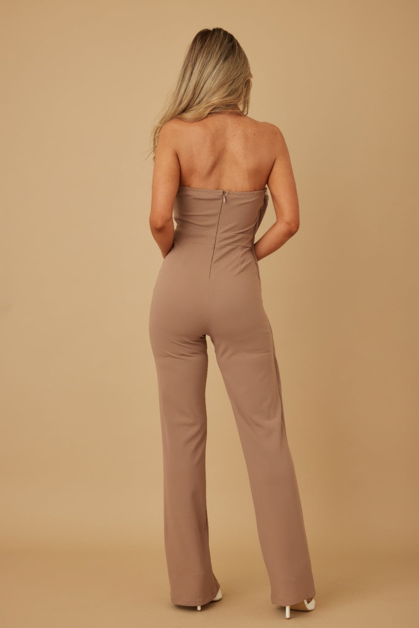 Flap Strapless Chain Jumpsuit
