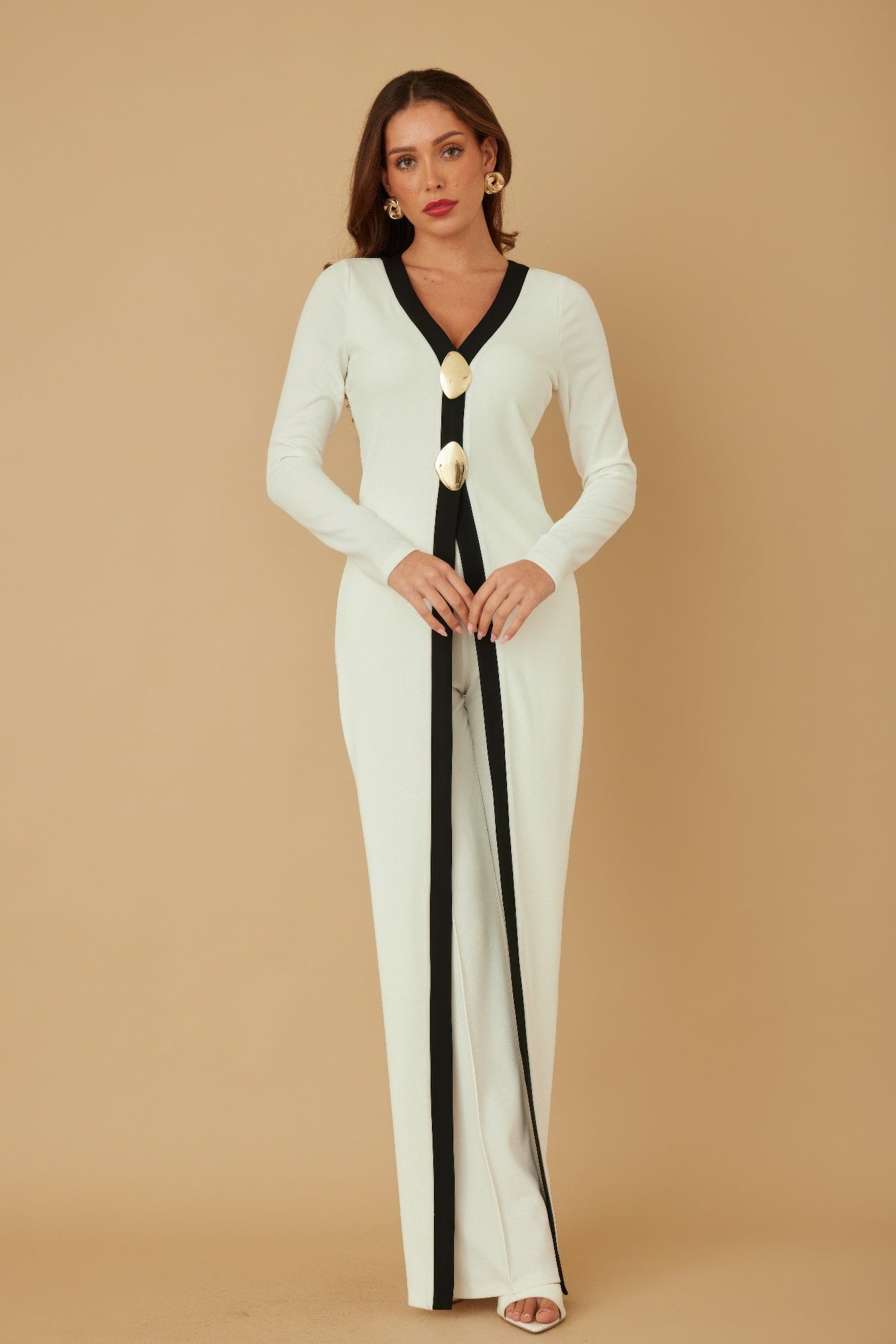 Mirror Stone Long Layer Jumpsuit