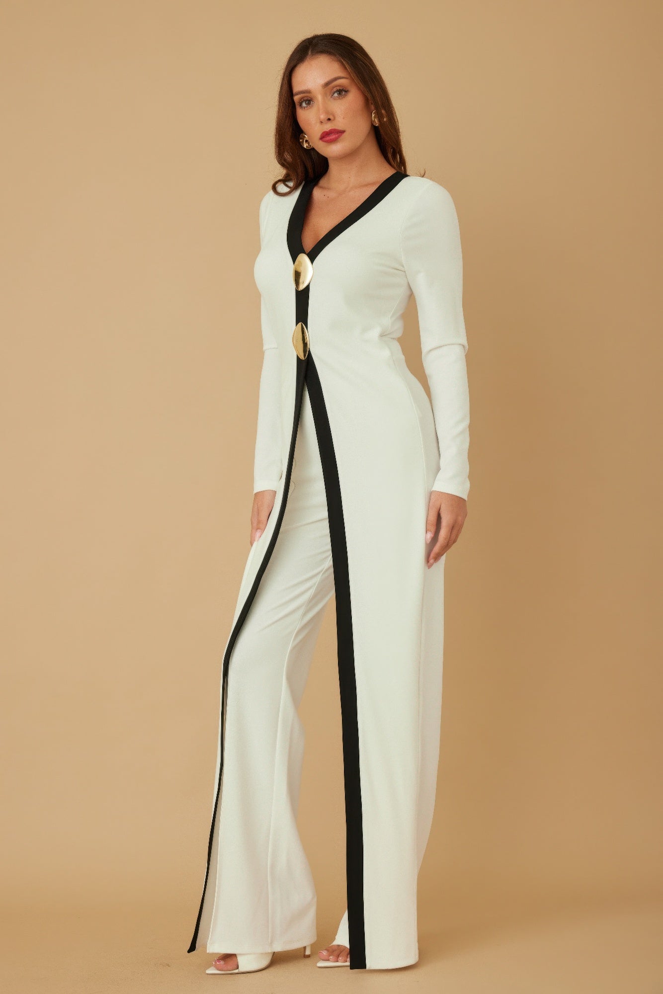 Mirror Stone Long Layer Jumpsuit