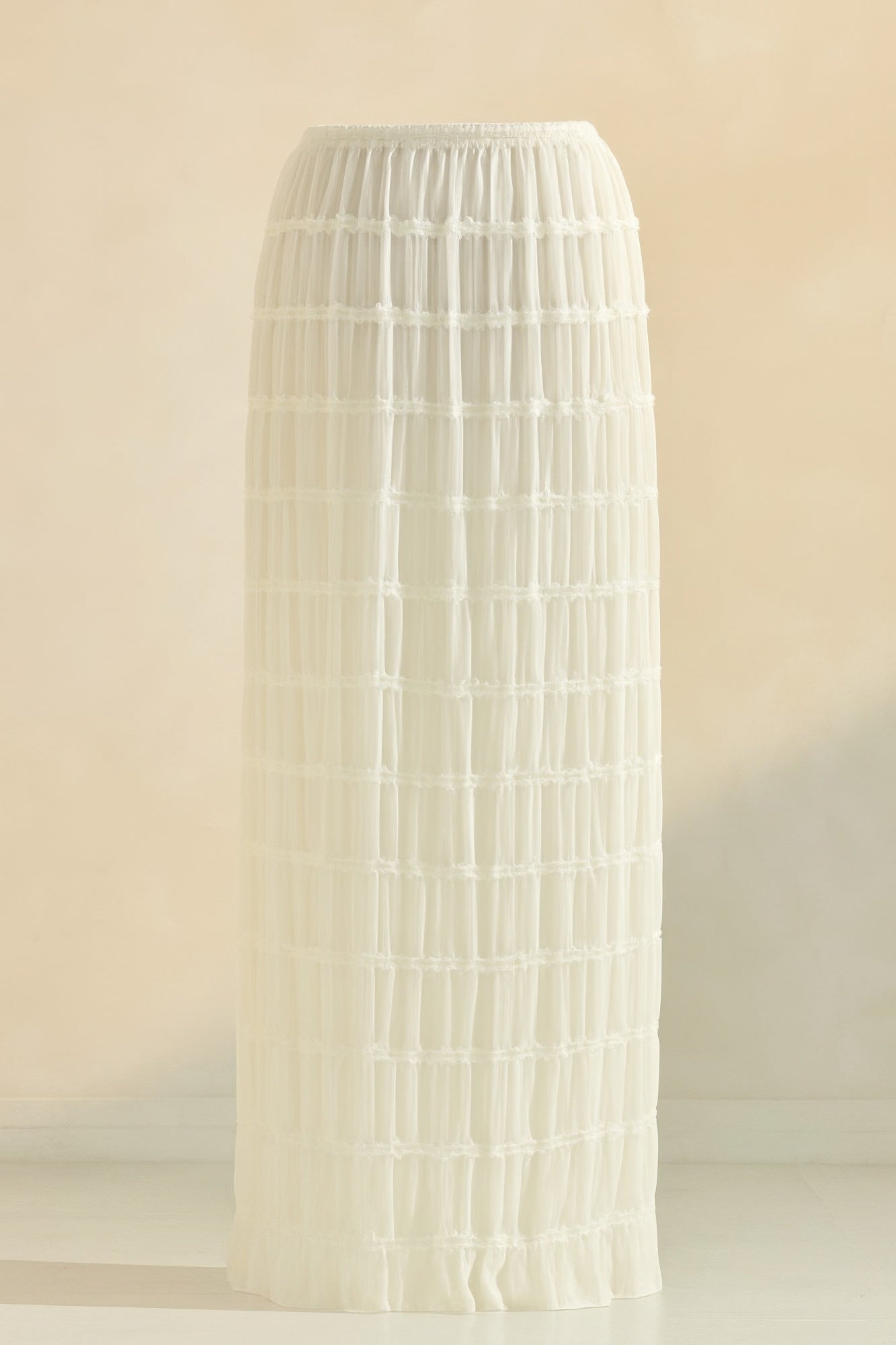 Size Small Sheer Beige Maxi Skirt/Cover Up