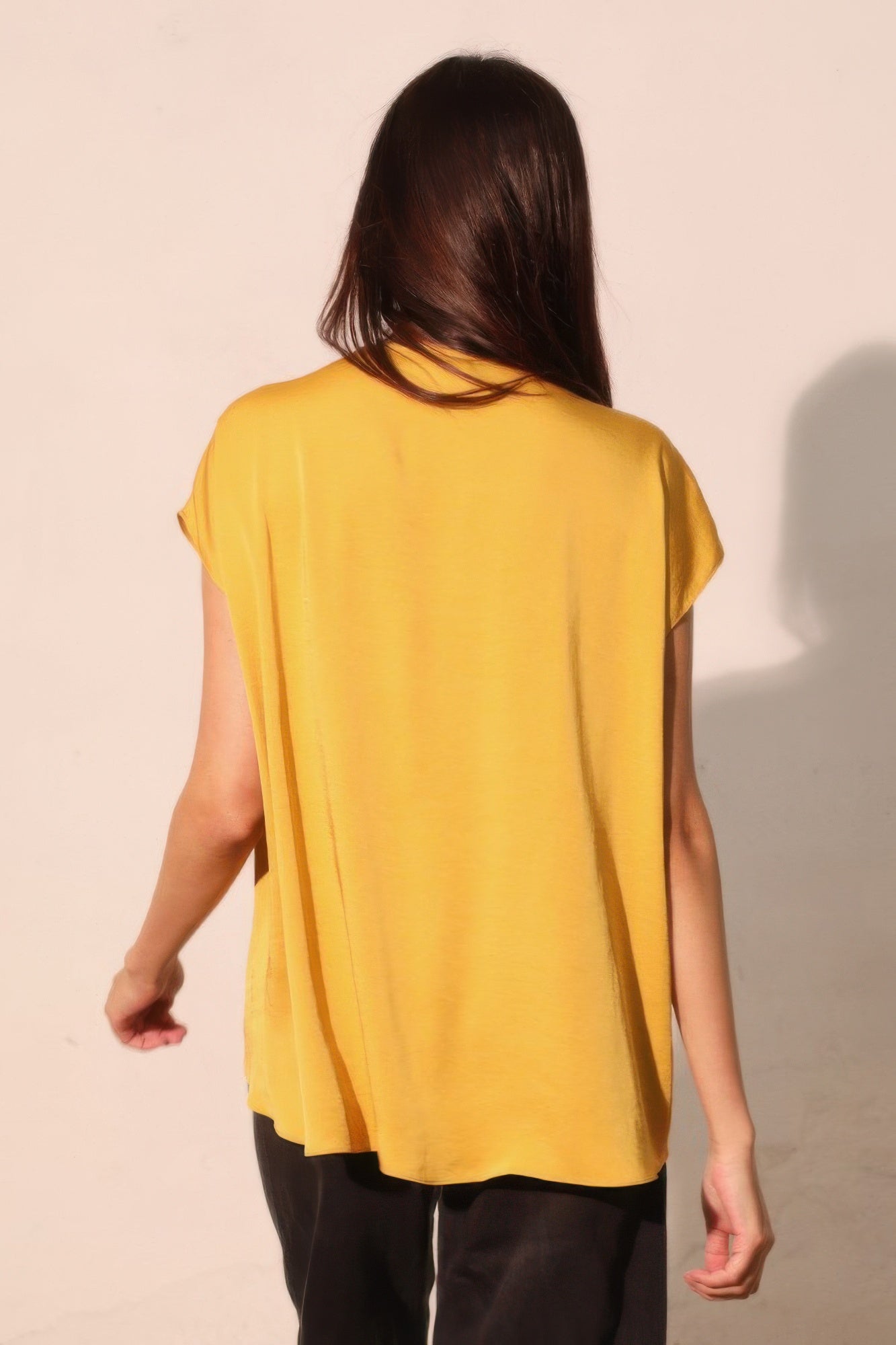 Women's Poly Silk Tulip Tunic Top