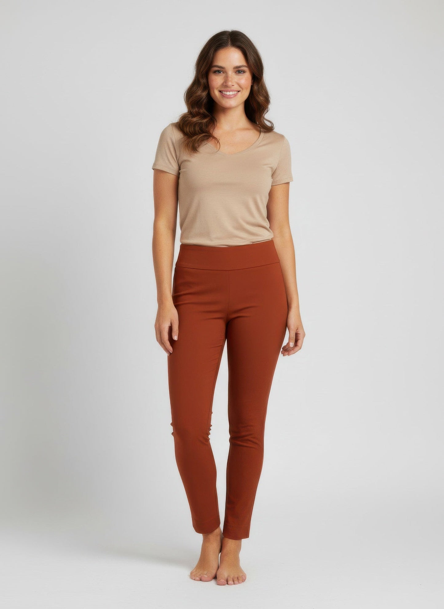 Pull On Solid Pants