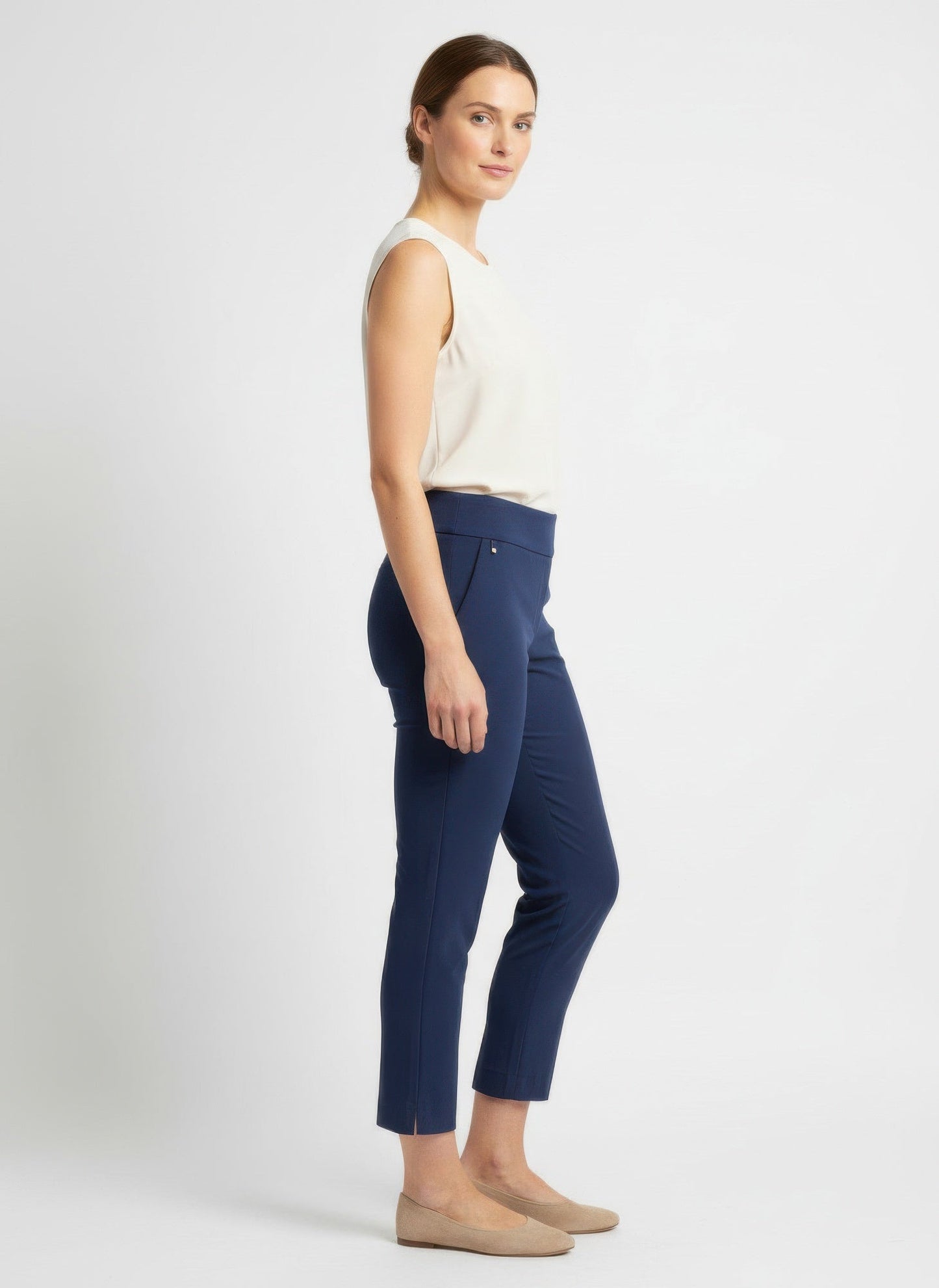 Pull On Solid Pants