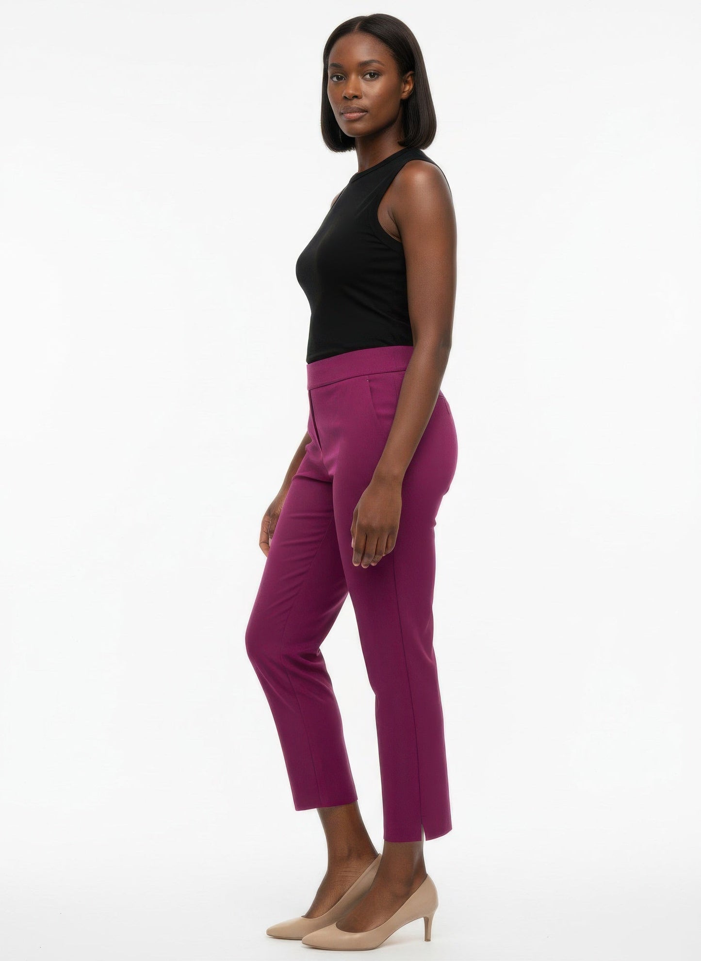 Pull On Solid Pants