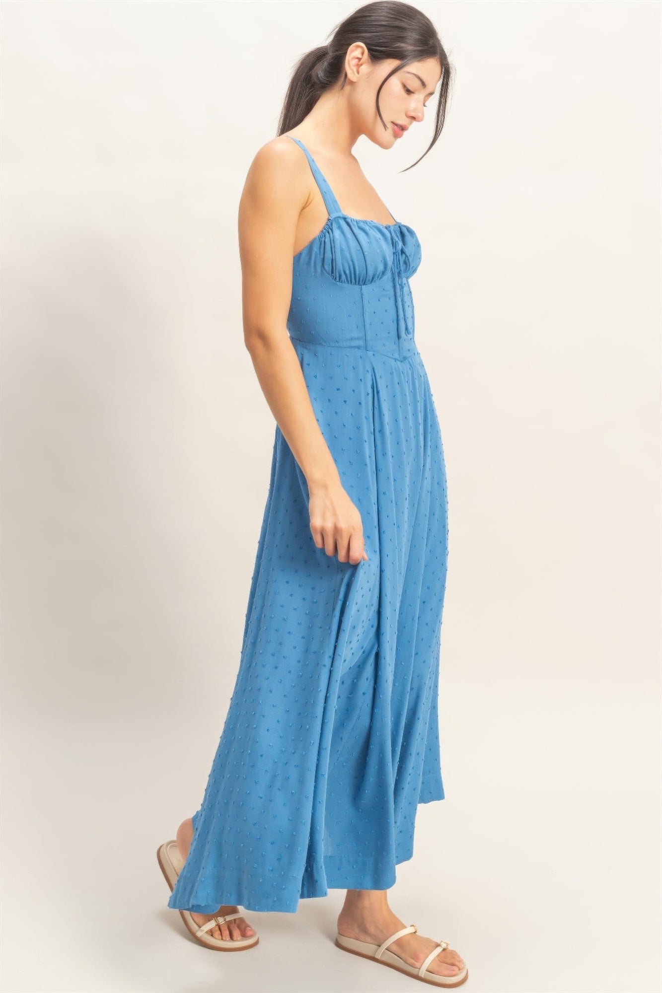Boned Tie-back Dress
