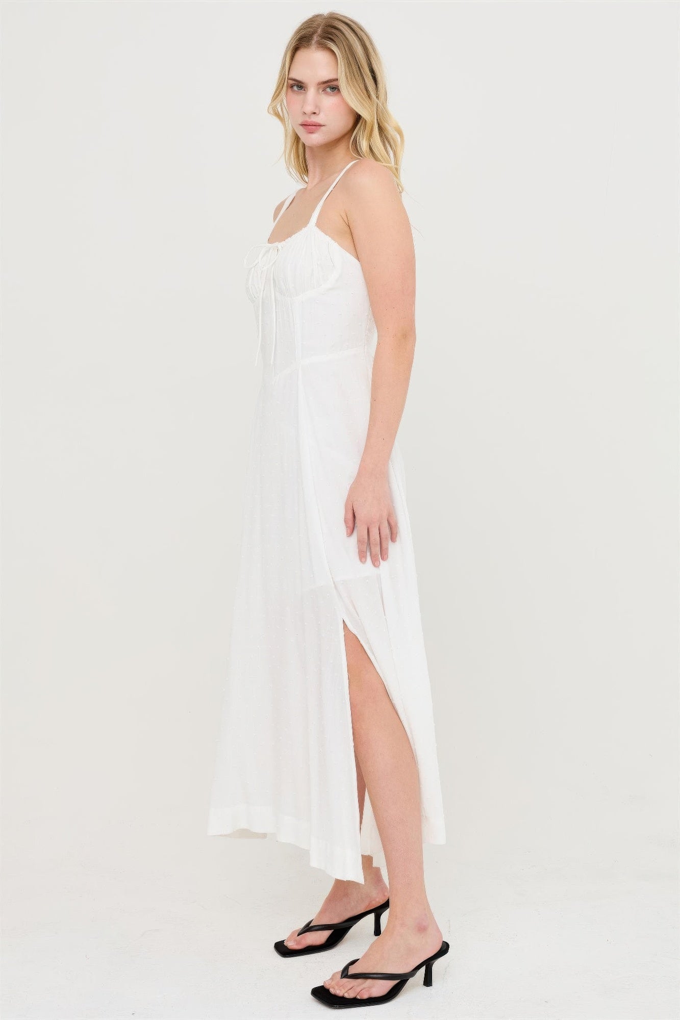 Boned Tie-back Dress
