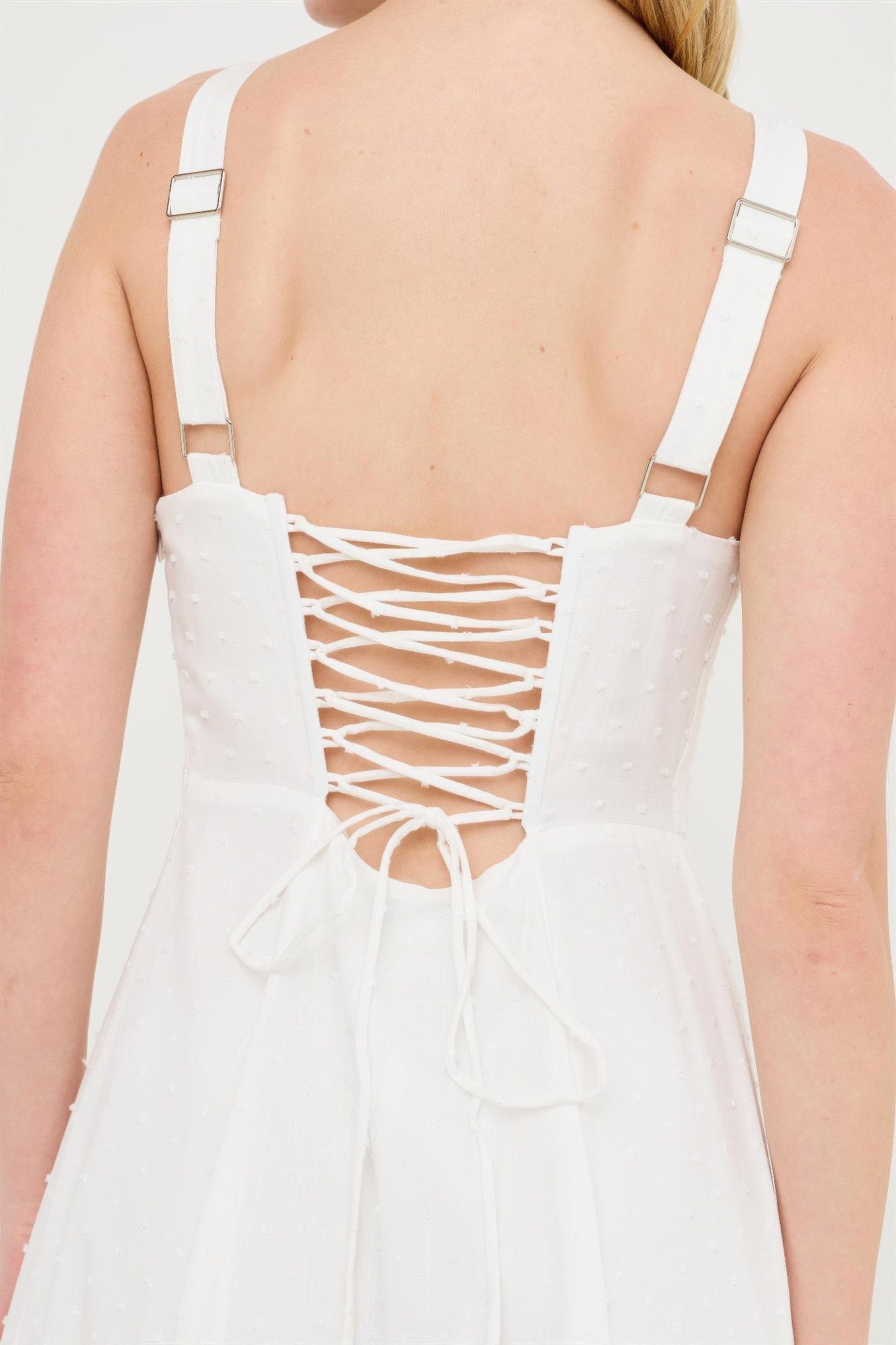 Boned Tie-back Dress