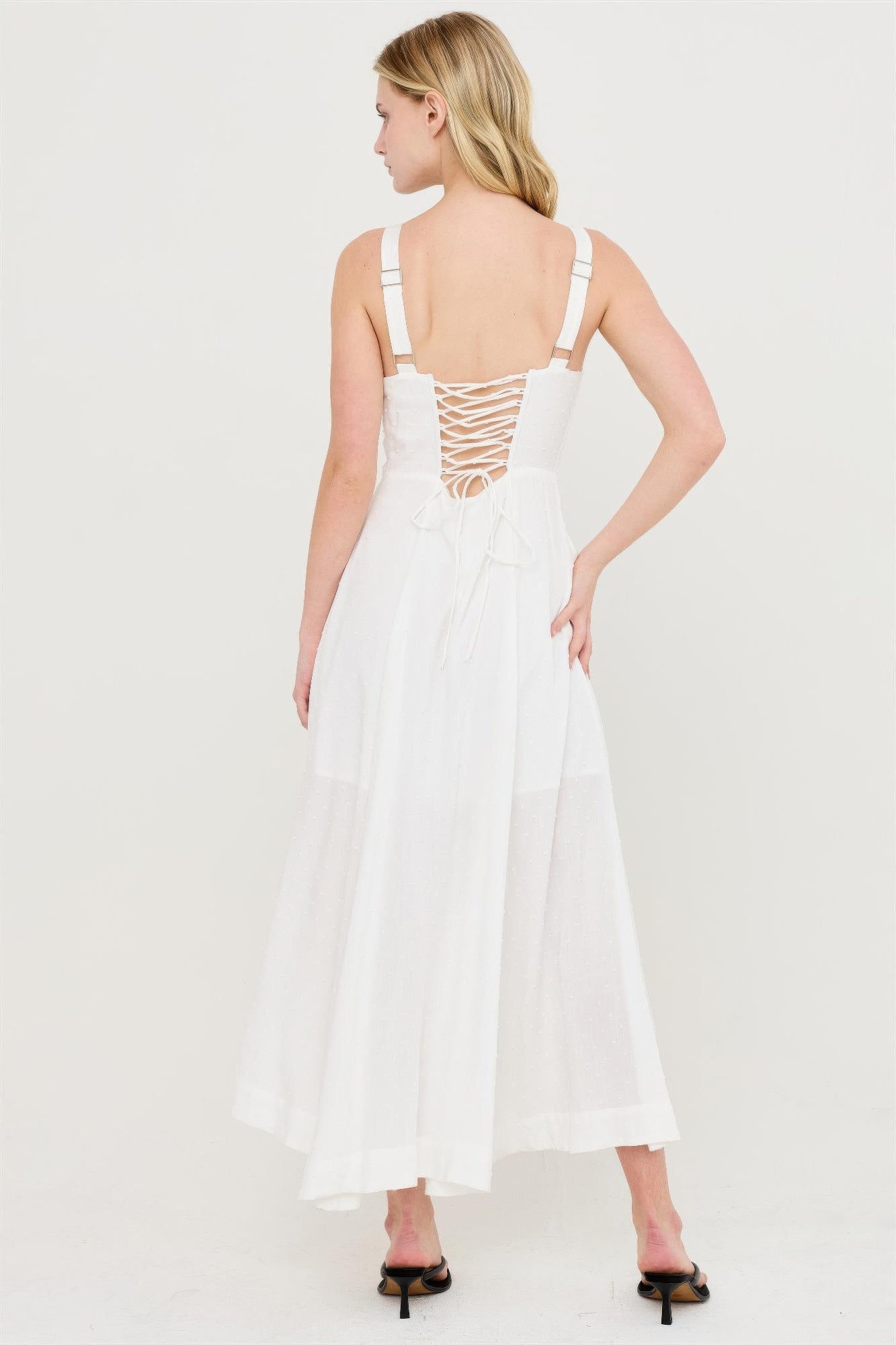 Boned Tie-back Dress