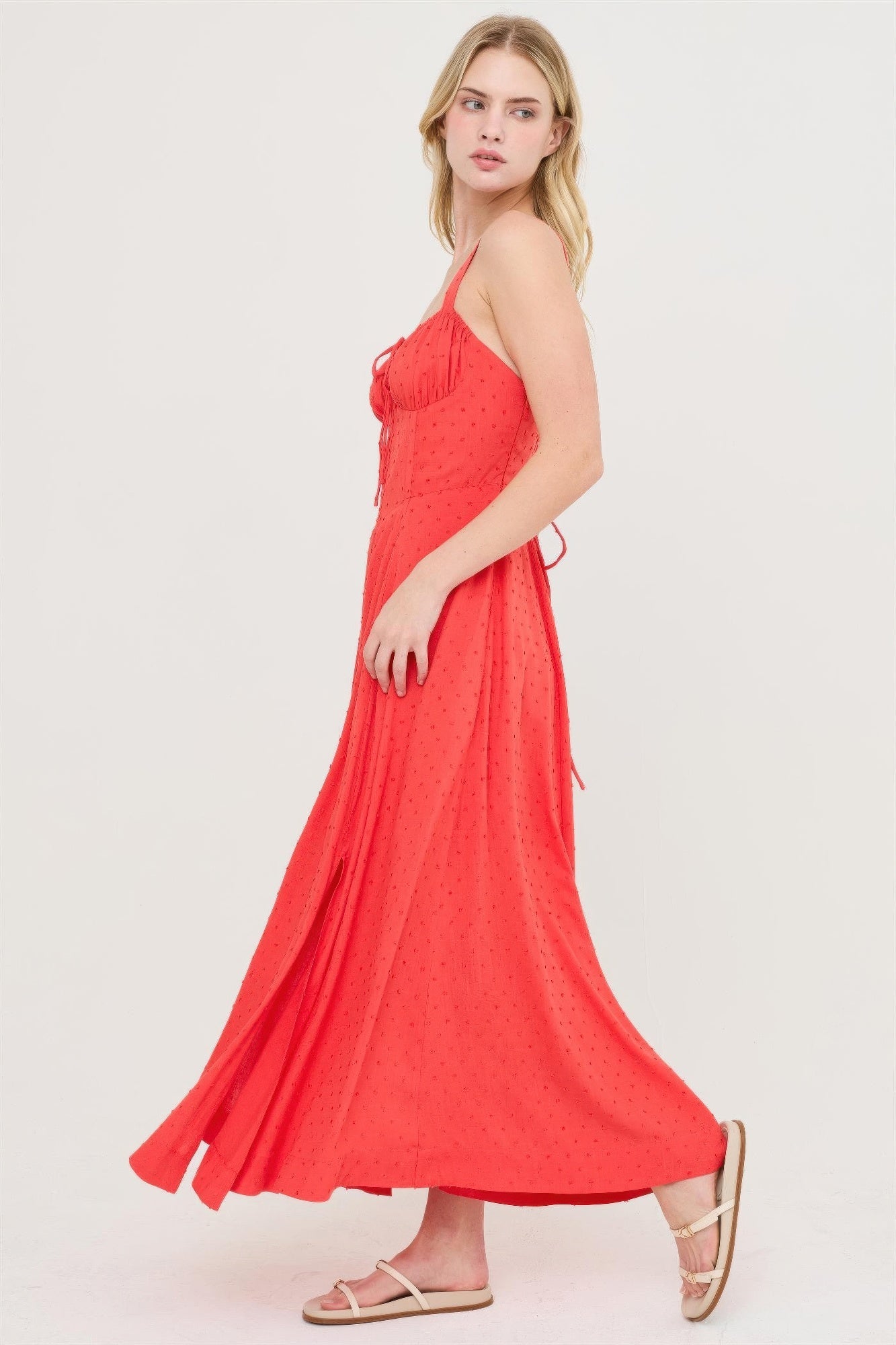 Boned Tie-back Dress