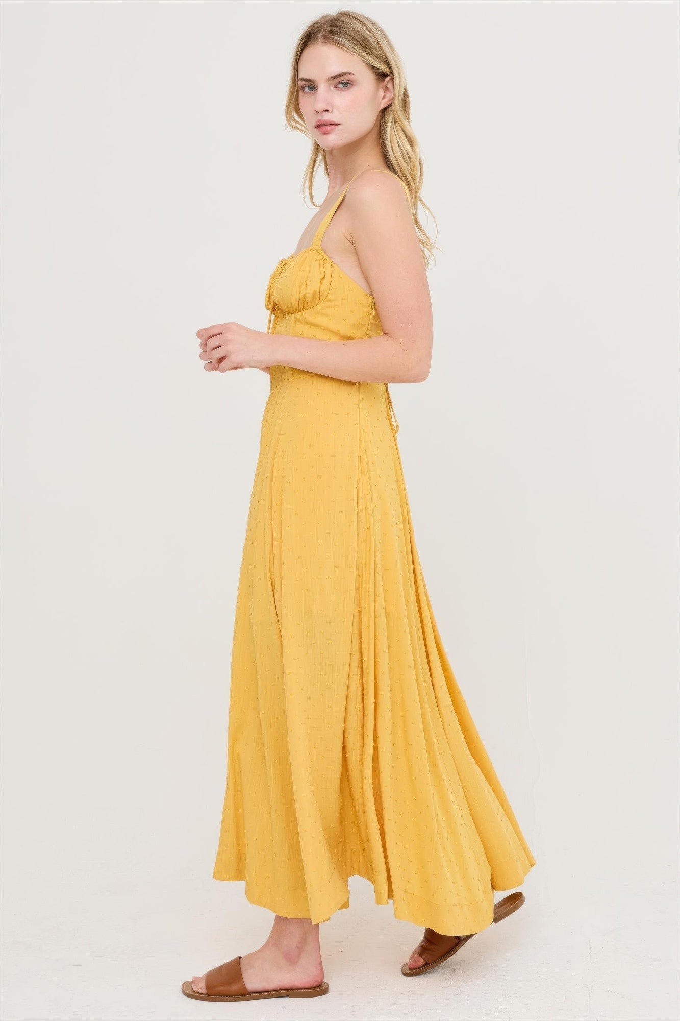 Boned Tie-back Dress
